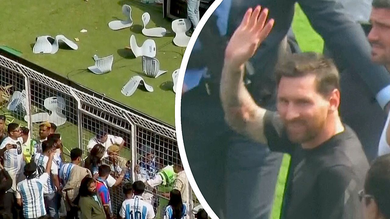 Messi-Besuch-in-Indien-eskaliert-Fans-rei-en-Sitze-aus-Stadion-und-st-rmen-Spielfeld
