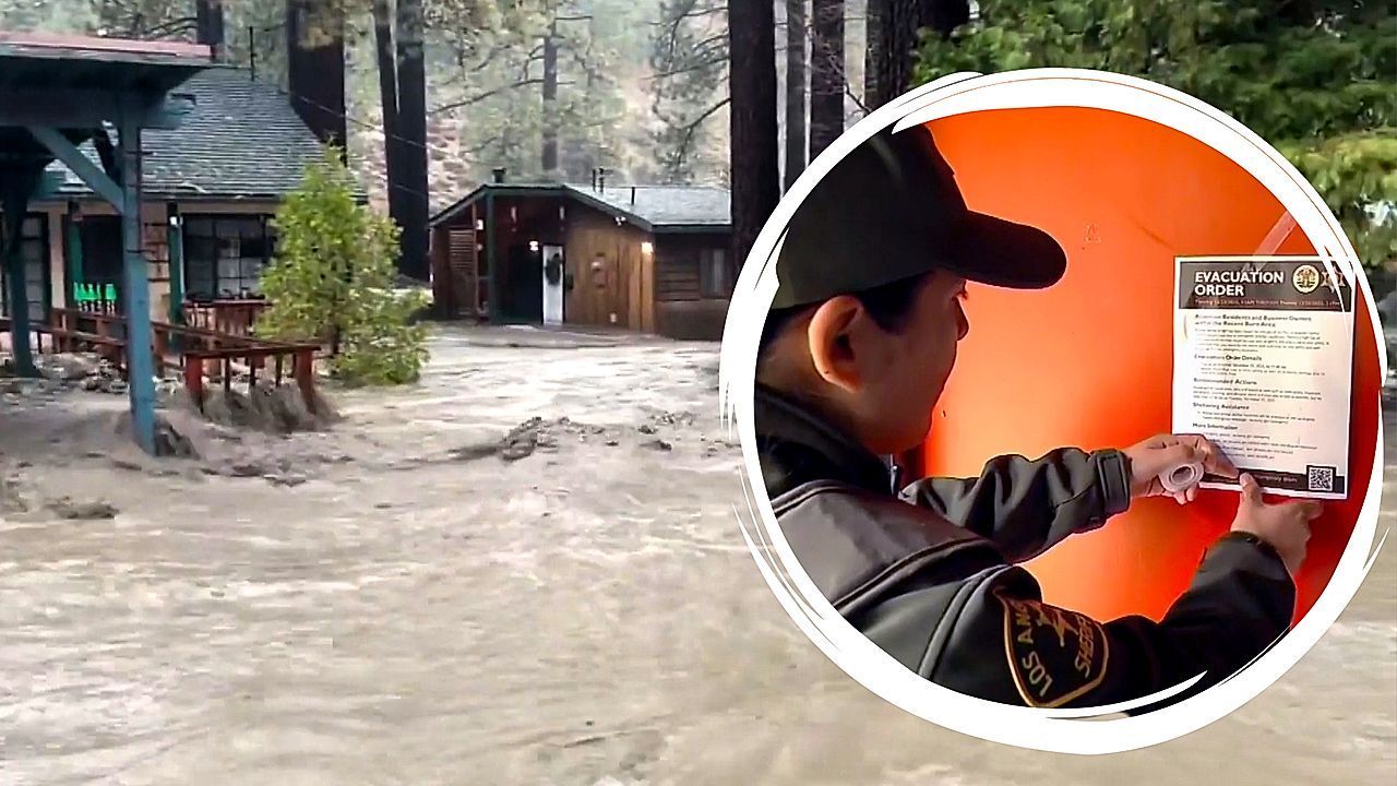 Video: Notstand zu Weihnachten: Wintersturm zwingt Menschen in Los Angeles zur Evakuierung