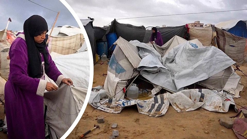 Von einstürzenden Wände erschlagen: Mehrere Tote nach Sturm im Gazastreifen