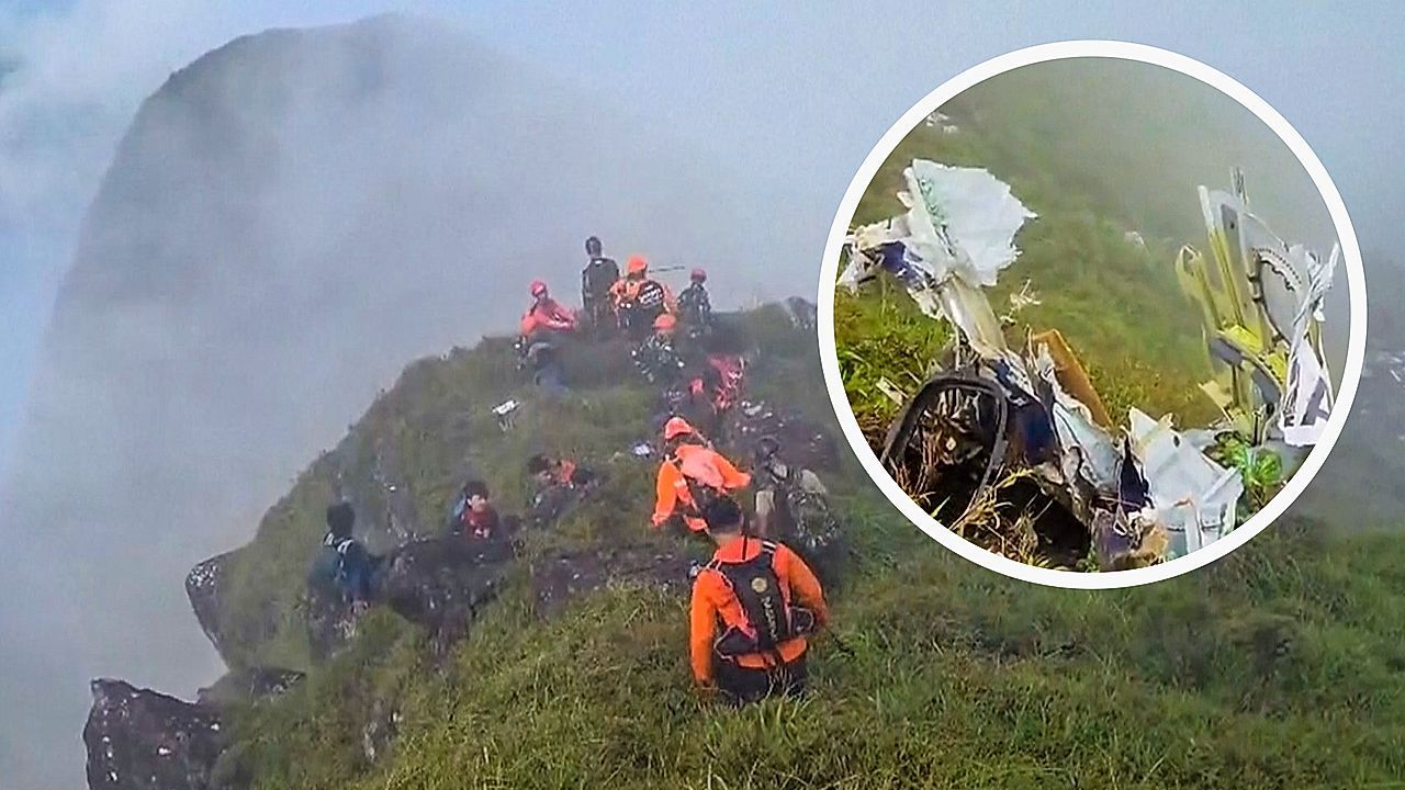 Video: Kontakt brach plötzlich ab: Vermisstes Flugzeug in Indonesien gefunden