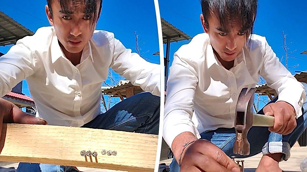 Millimeterarbeit-Zimmermann-verbl-fft-mit-unglaublicher-Hammer-Technik