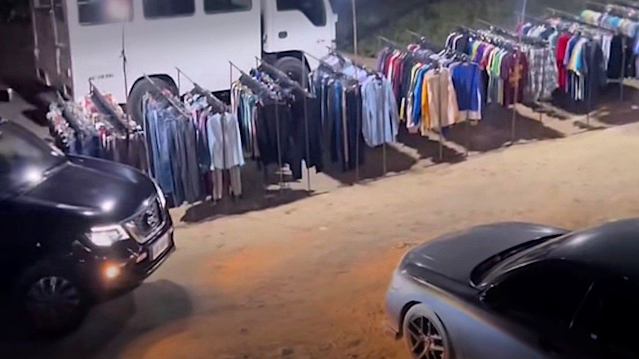 Video: Careful drive on rough road ends in unexpected domino effect