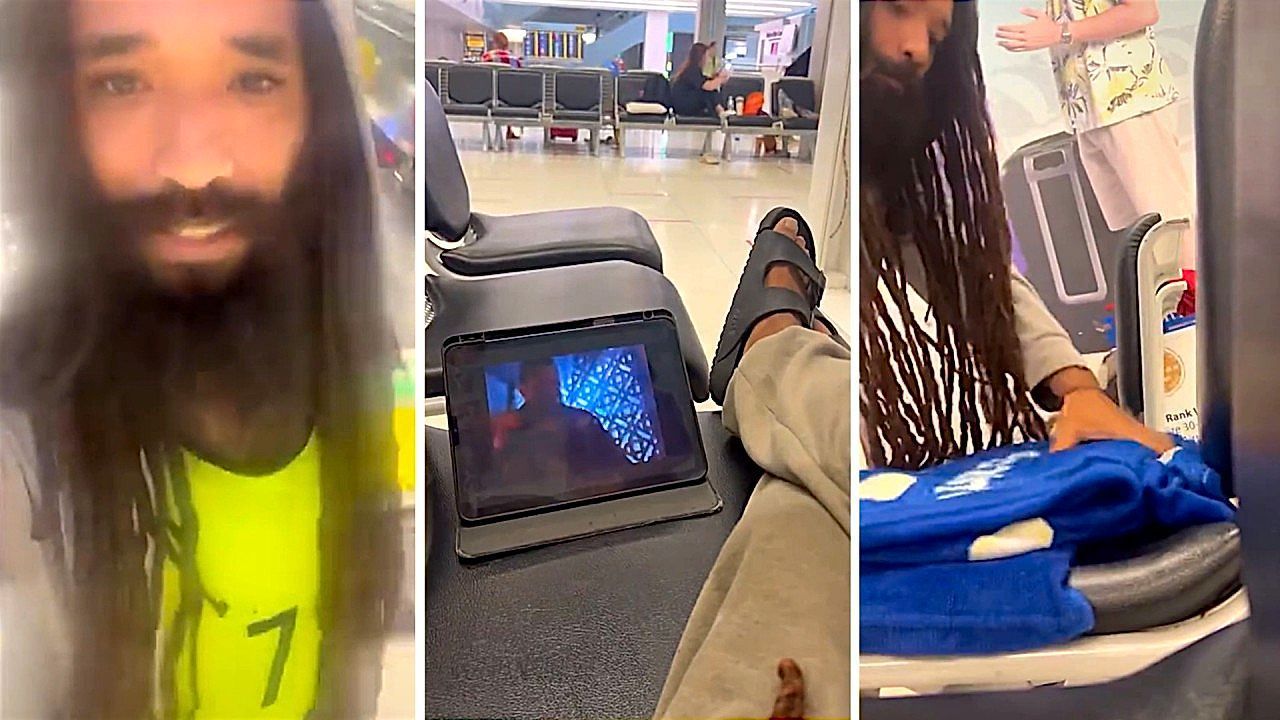 Video: Stranded traveler goes into a real-life “The Terminal” scenario