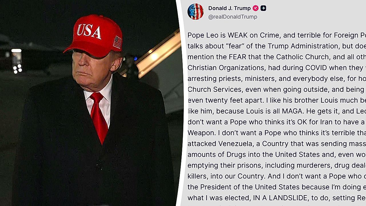 Video: „Kein großer Fan von Papst Leo“: Donald Trump schießt gegen Kirchenoberhaupt