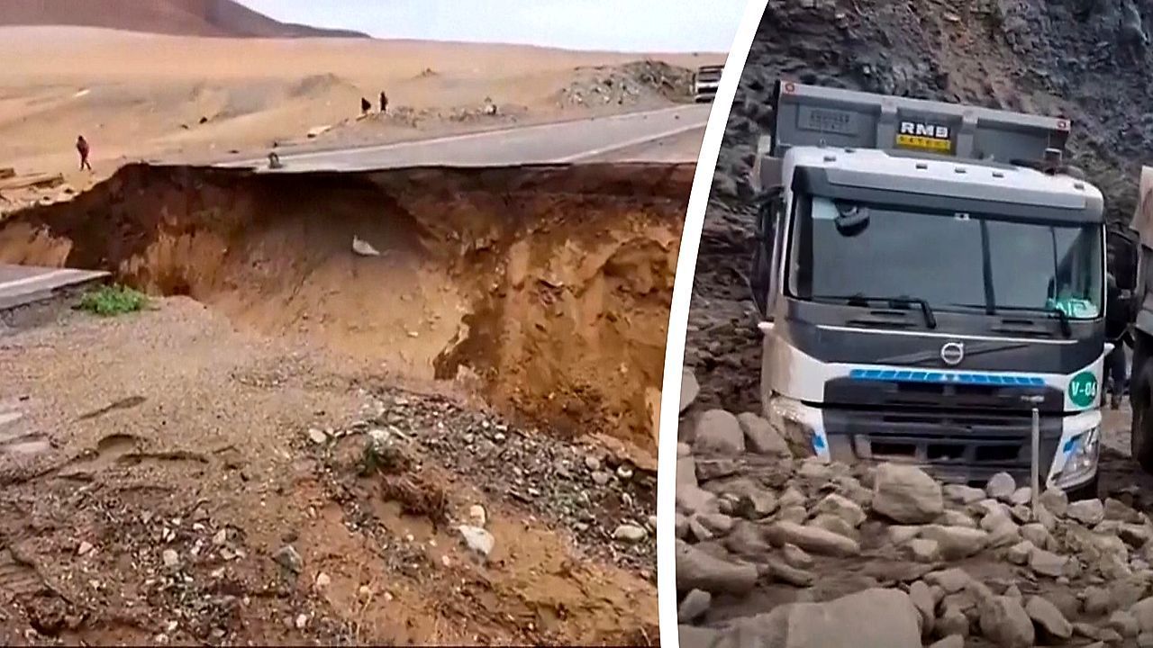 Video: Erdbeben und Erdrutsche: Naturkatastrophen suchen Peru heim