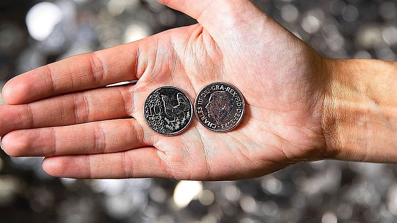 Video: Seven million coins featuring King Charles's portrait enter circulation for the first time