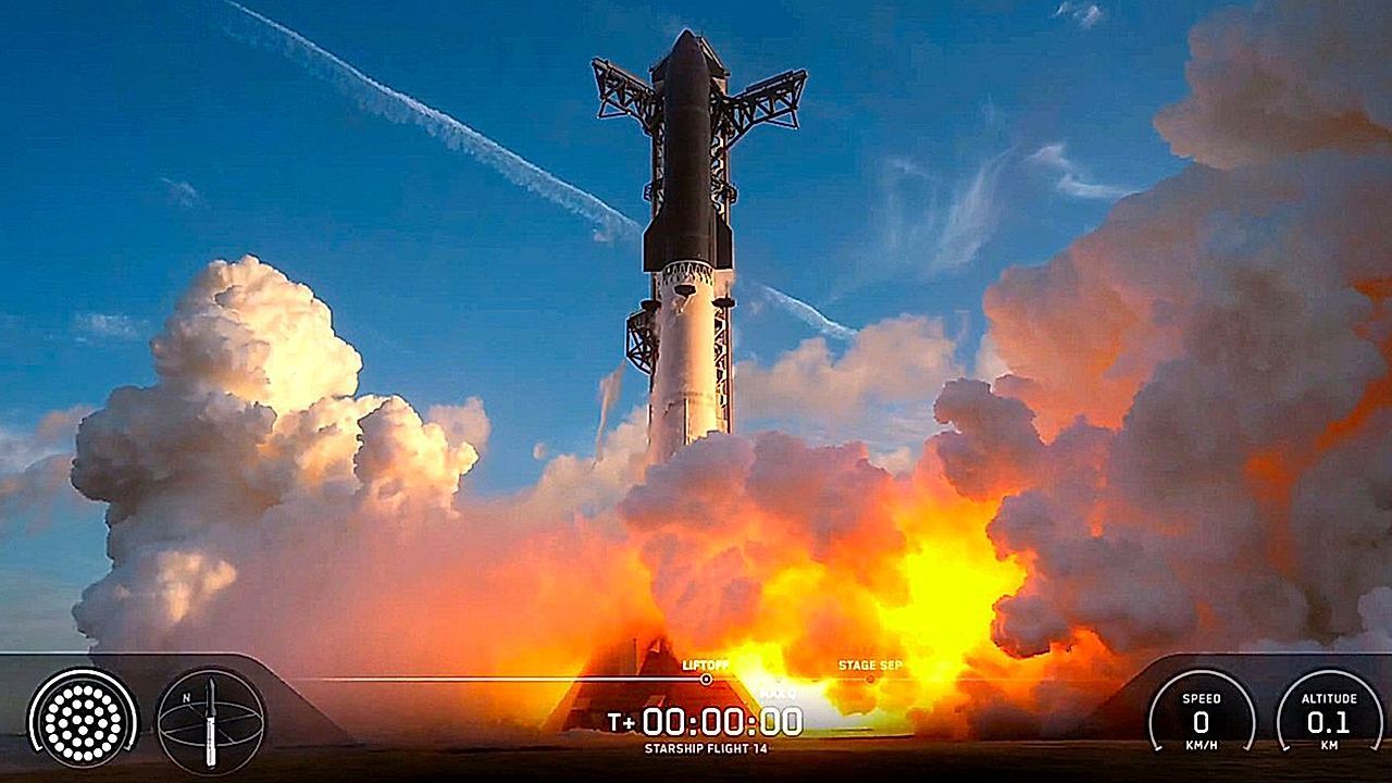 Video: Meilenstein mit Feuerball: SpaceX schickt Starship erstmals in die Erdumlaufbahn