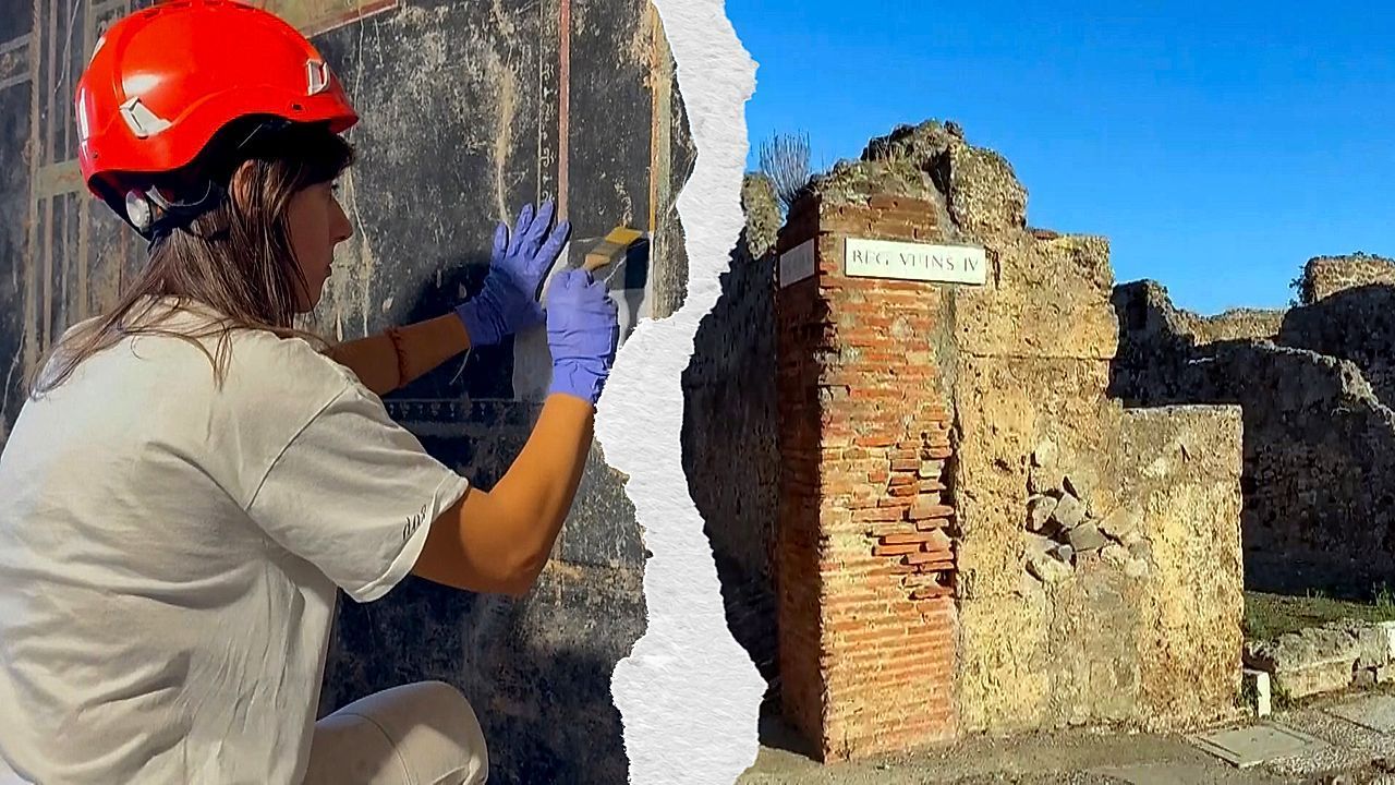 Video: Millionen-Restaurierung in Pompeji: Prachthaus soll in neuem Glanz erstrahlen