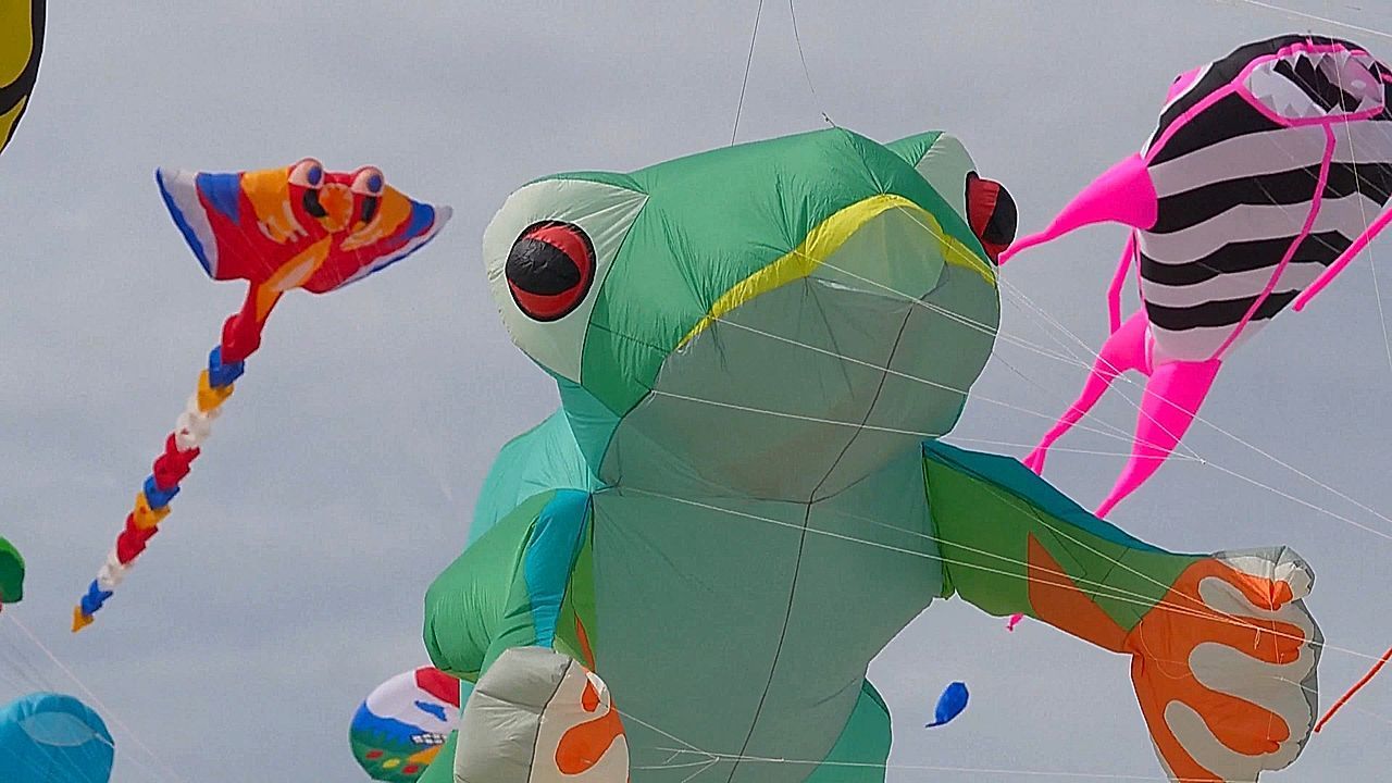 Video: Bunte Botschaft: Drachenfestival in Kapstadt wirbt für psychische Gesundheit
