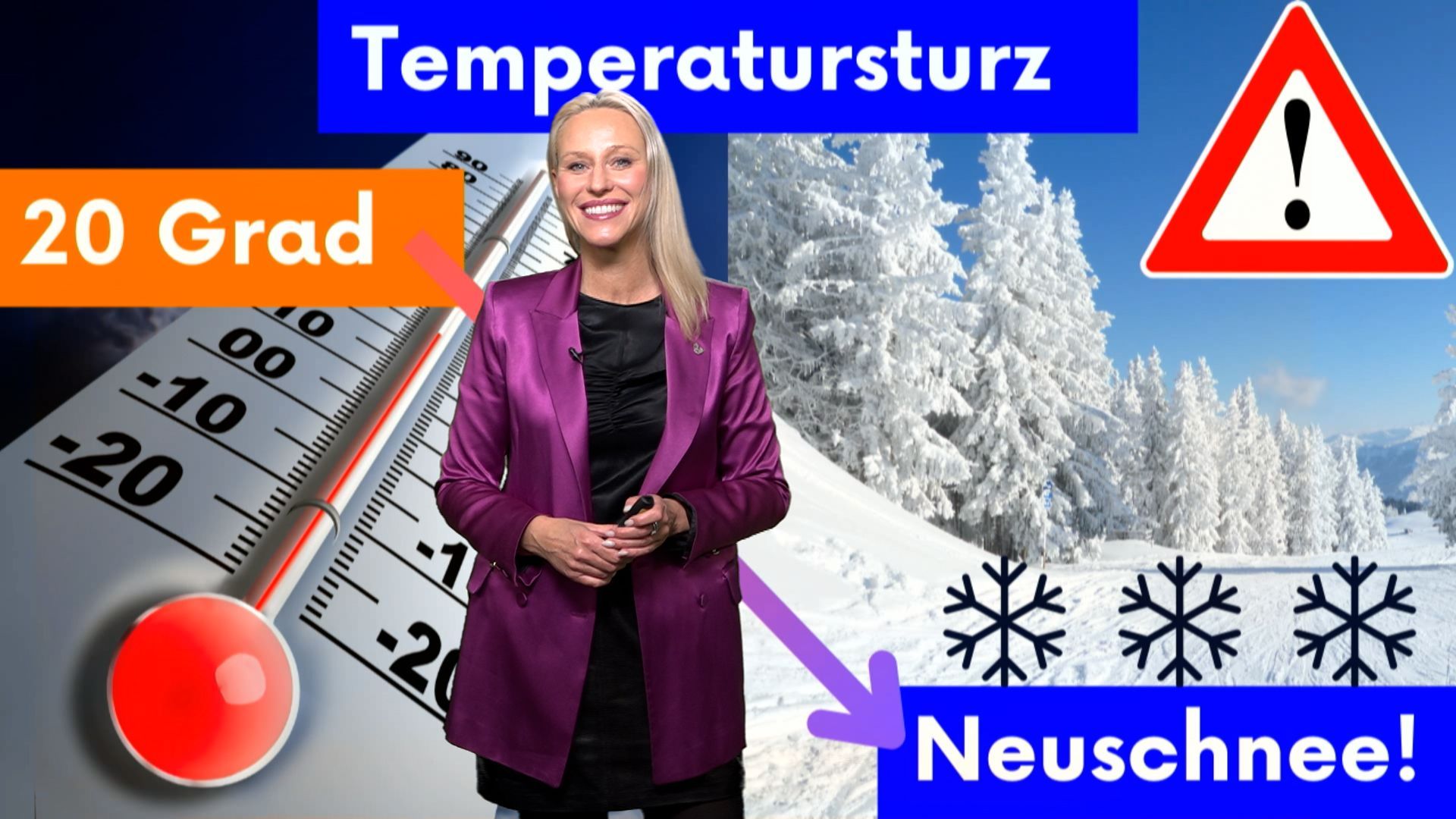 Vom Schwitzen zum Frieren! Auf 20 Grad folgt der Berglandwinter mit Schnee?! Irre Wetterkapriolen!