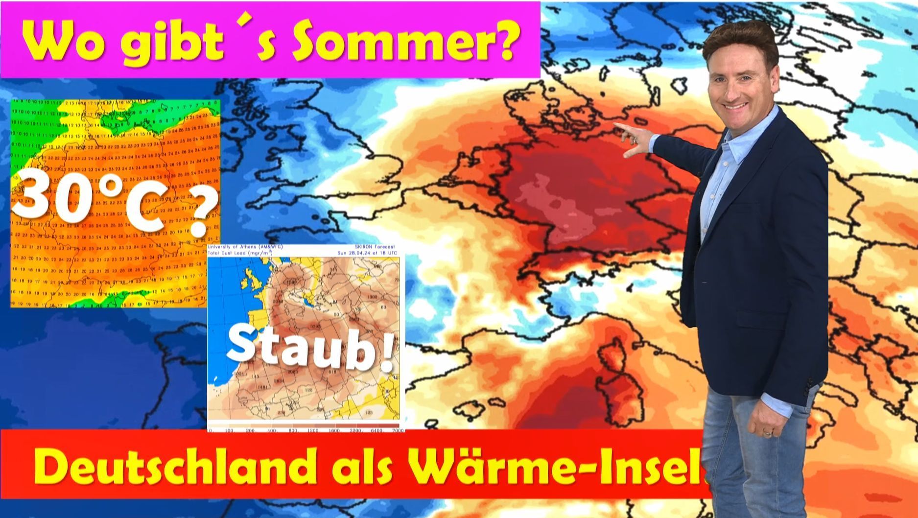 30°C am 1. Mai: Radikaler Wetterwechsel in Deutschland! Plötzlich Sommer, im Westen Unwettergefahr!