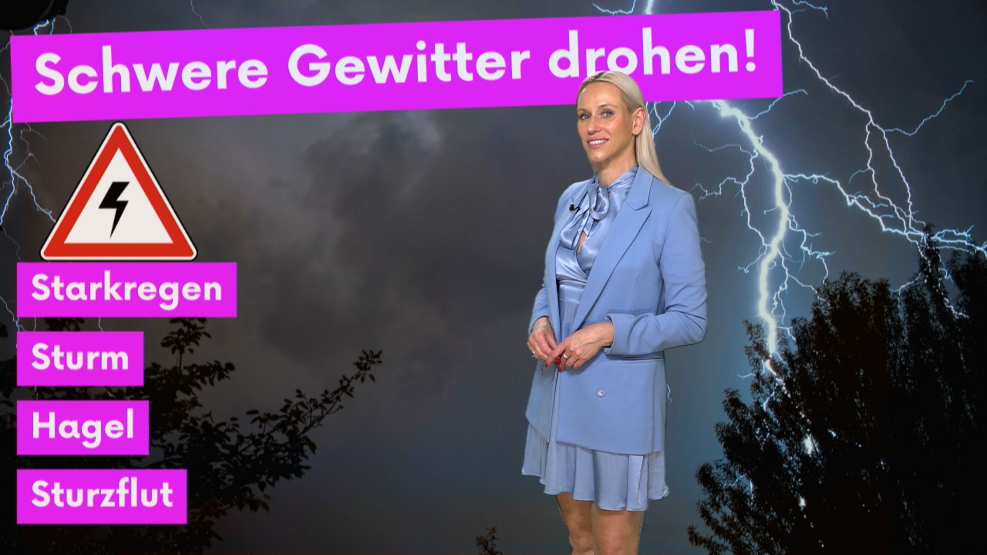 Es geht schon wieder los: Kräftige Gewitter-Güsse mit Sturm und Hagel! Darauf folgt Tropen-Hitze!