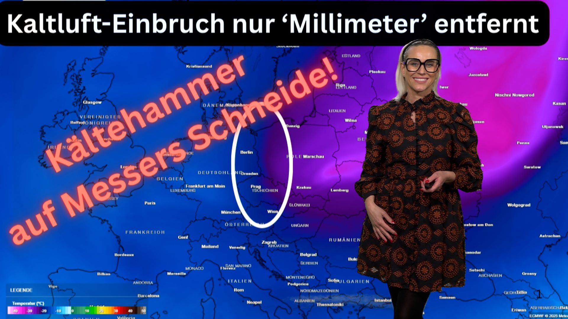 Video: Sibirische Kälte drückt bis an die deutsche Grenze