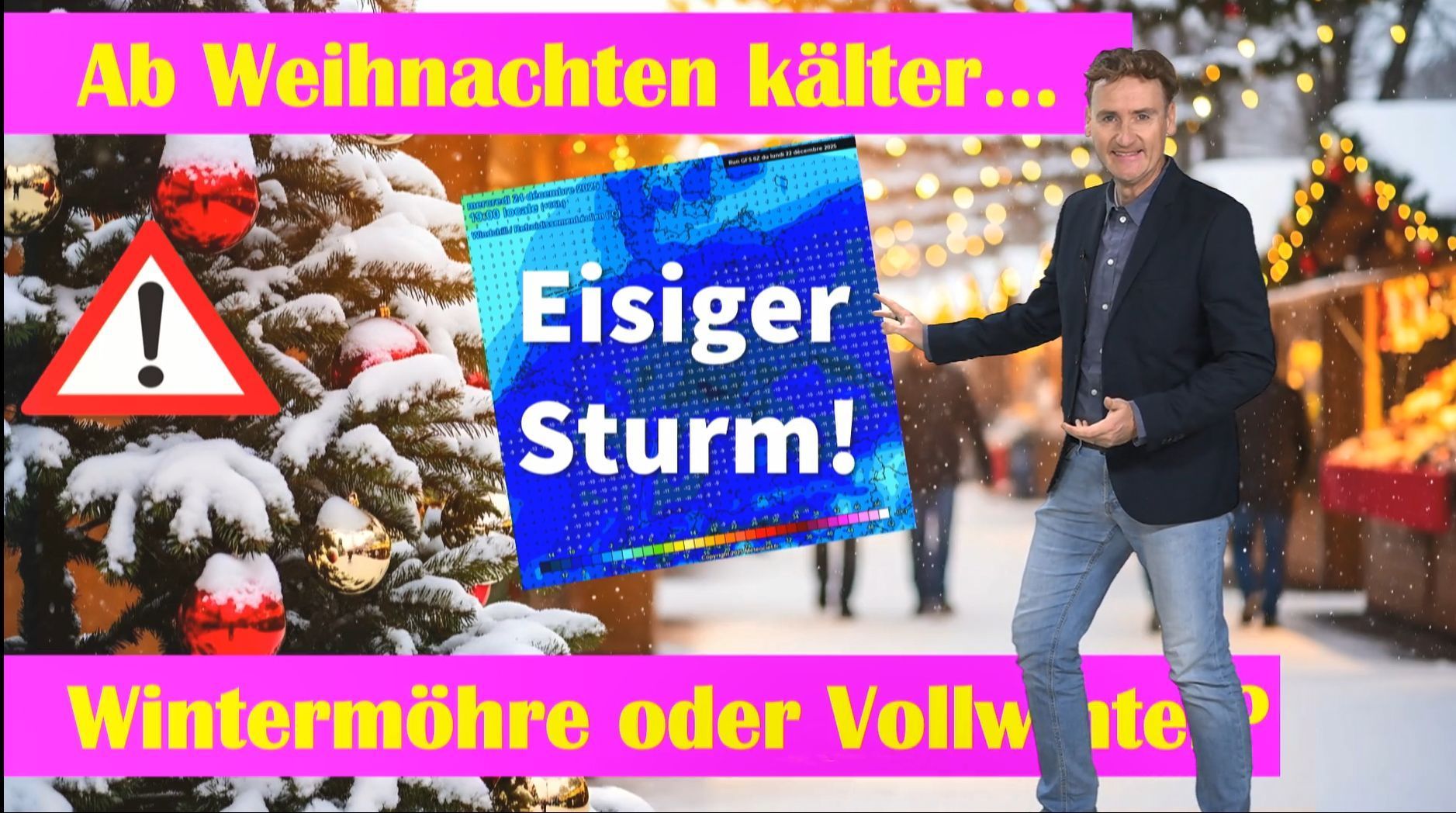 Video: Eisschock zu Weihnachten! Experte: "So kalt wie seit Jahren nicht mehr" - Windchill-Warnung: Gefühlte Werte bis minus 15 Grad!