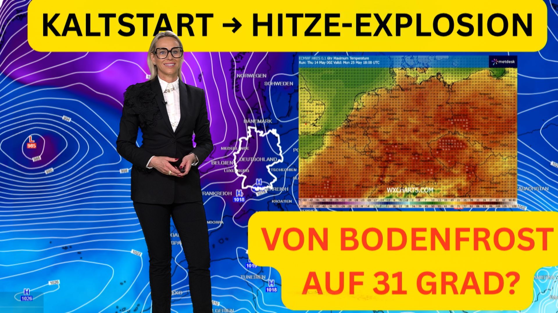 Video: Hochsommer an Pfingsten! Wettermodelle rechnen sich heiß: Deutschland heizt sich auf über 30 Grad