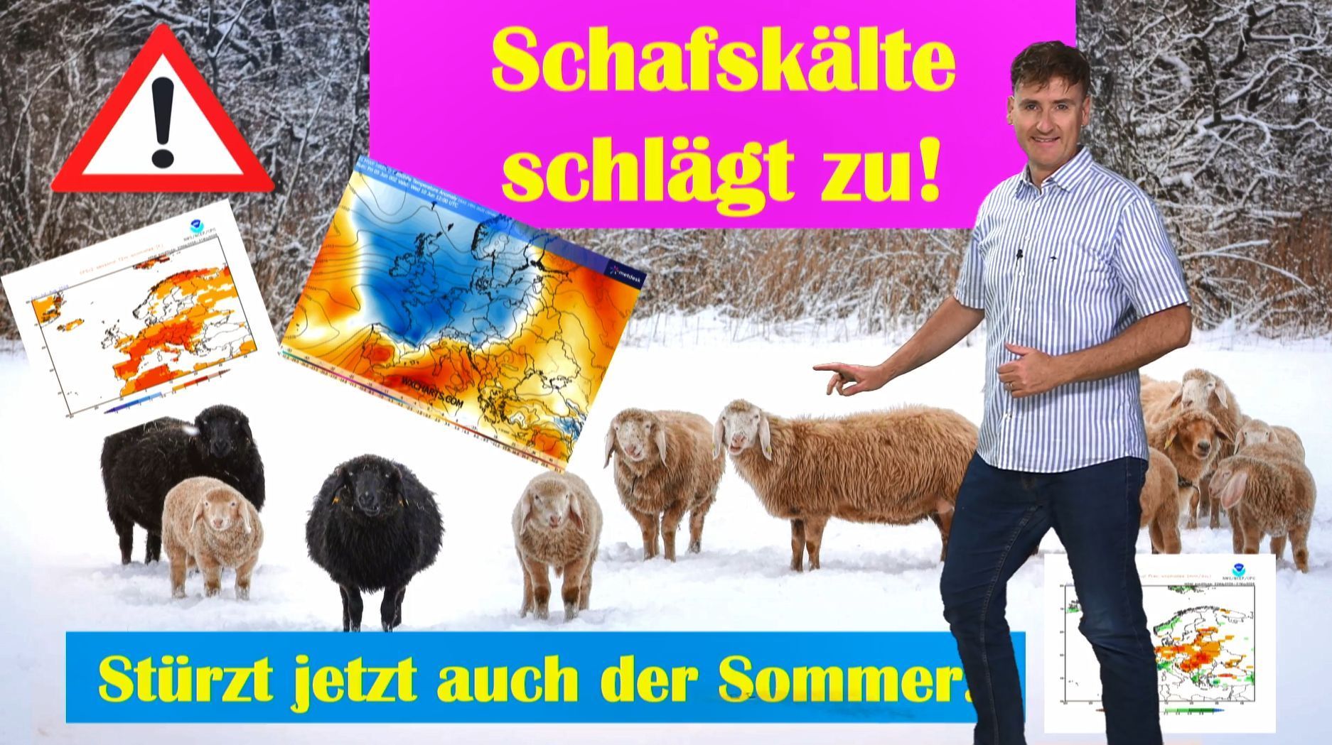 Video: Wintereinbruch im Juni - die Schafskälte machts möglich! Schnee und Frost in Süddeutschland!