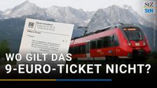 Where does the 9-euro ticket not apply?
