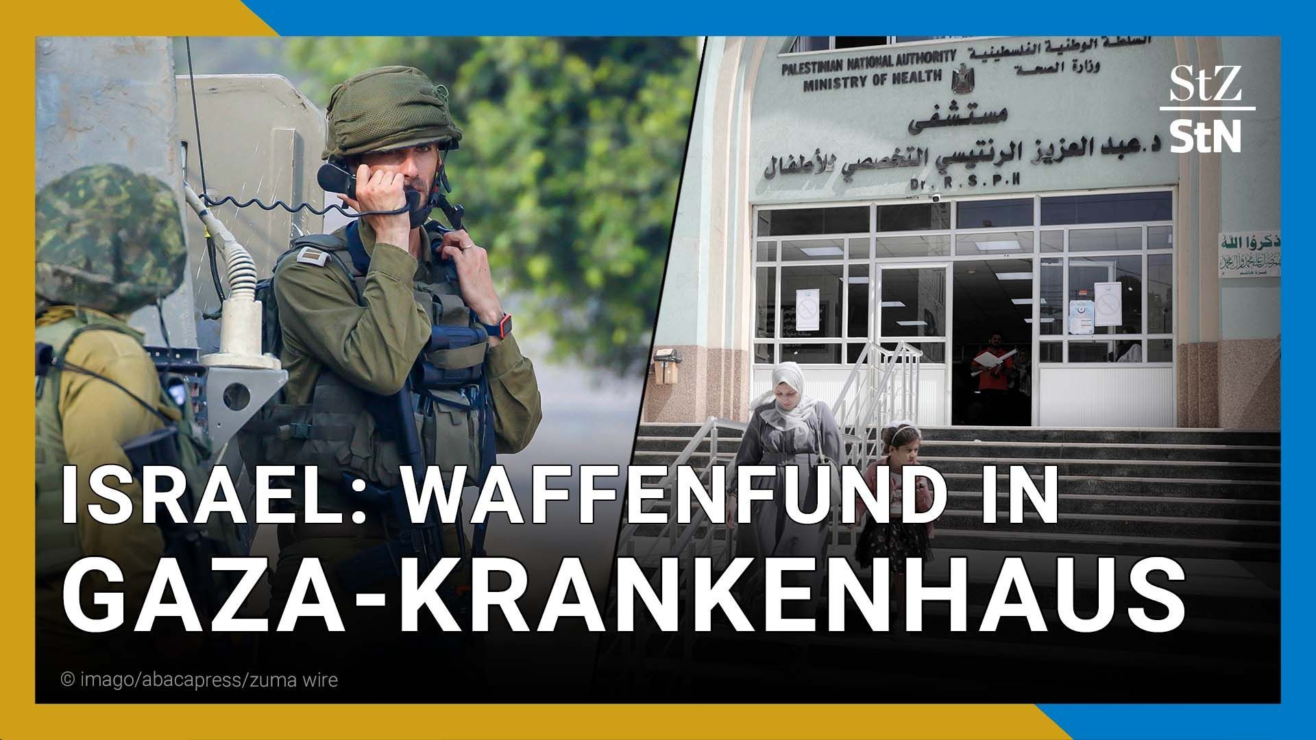 Gaza: Israels Militär meldet Waffenfund in Al-Rantisi-Klinik