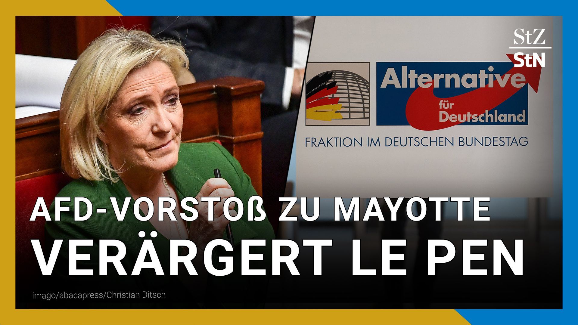 Marine Le Pen verärgert wegen AfD-Vorstoß zu Mayotte
