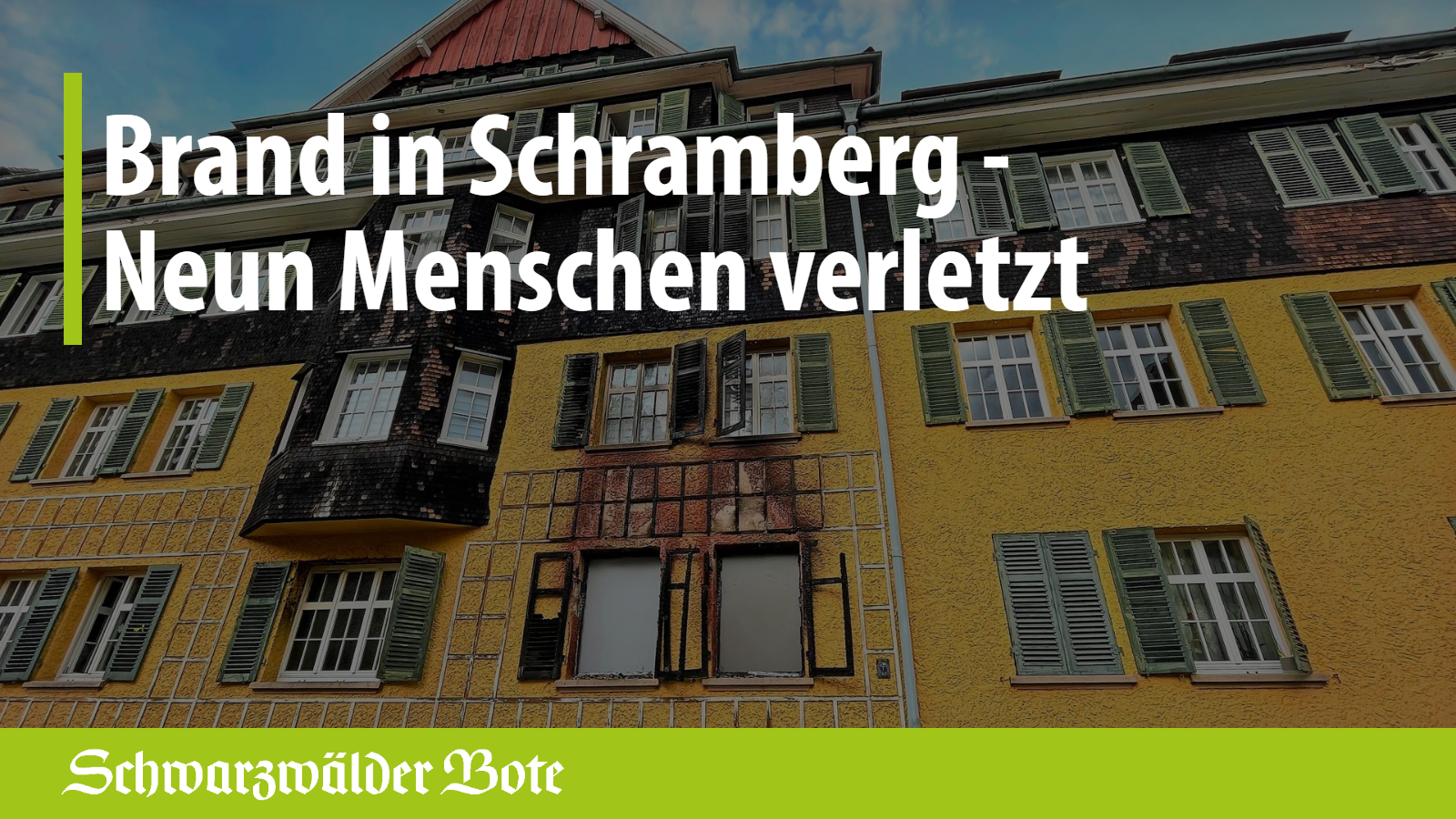 Video: Brand in Schramberg: Neun Menschen verletzt