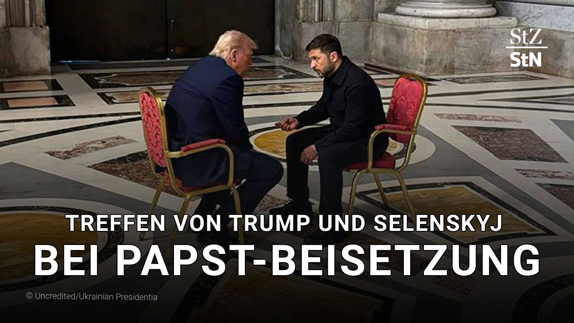 Video: Donald Trump und Wolodymyr Selenskyj treffen sich bei Papst-Beerdigung