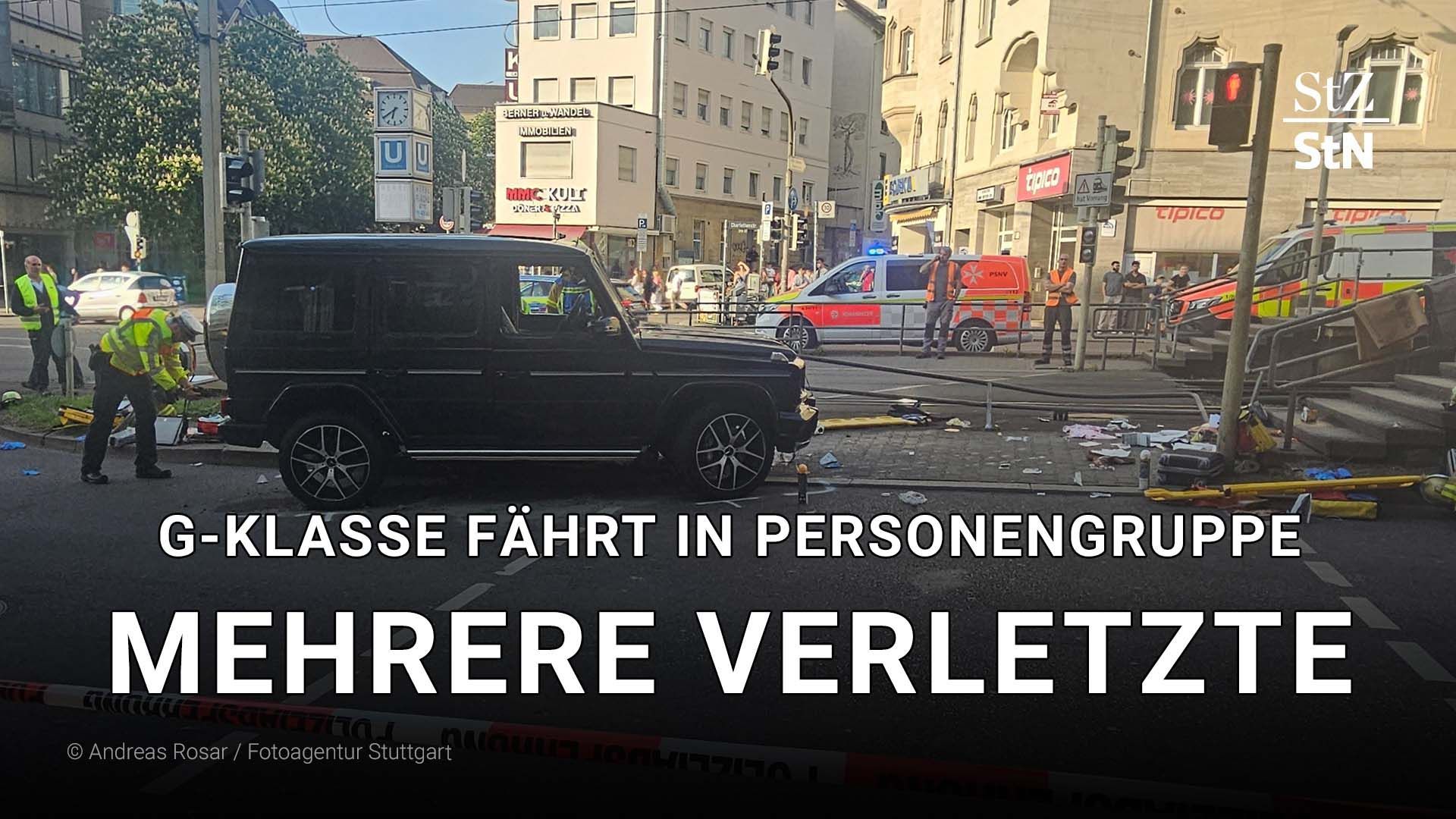 G-Klasse fährt in Personengruppe – mehrere Verletzte, Festnahme