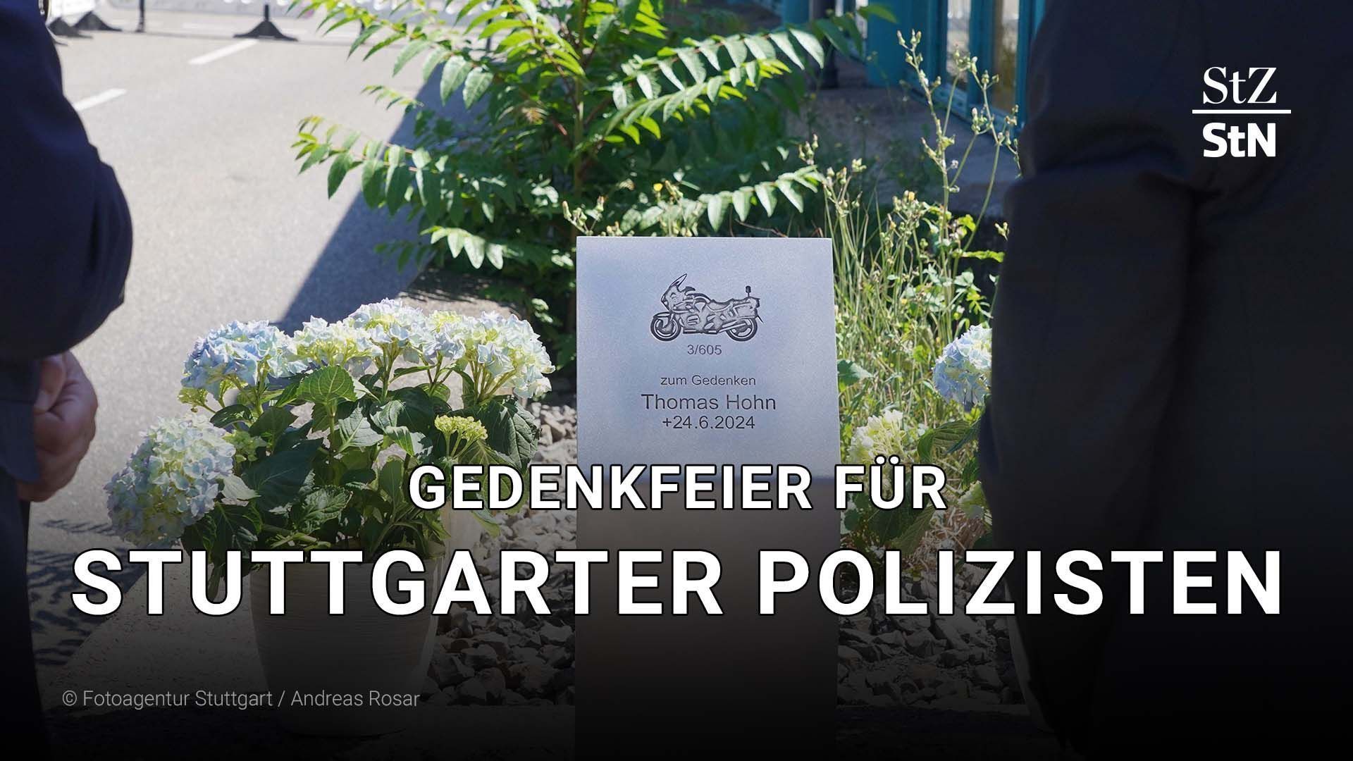 Video: Gedenkfeier für Stuttgarter Polizisten