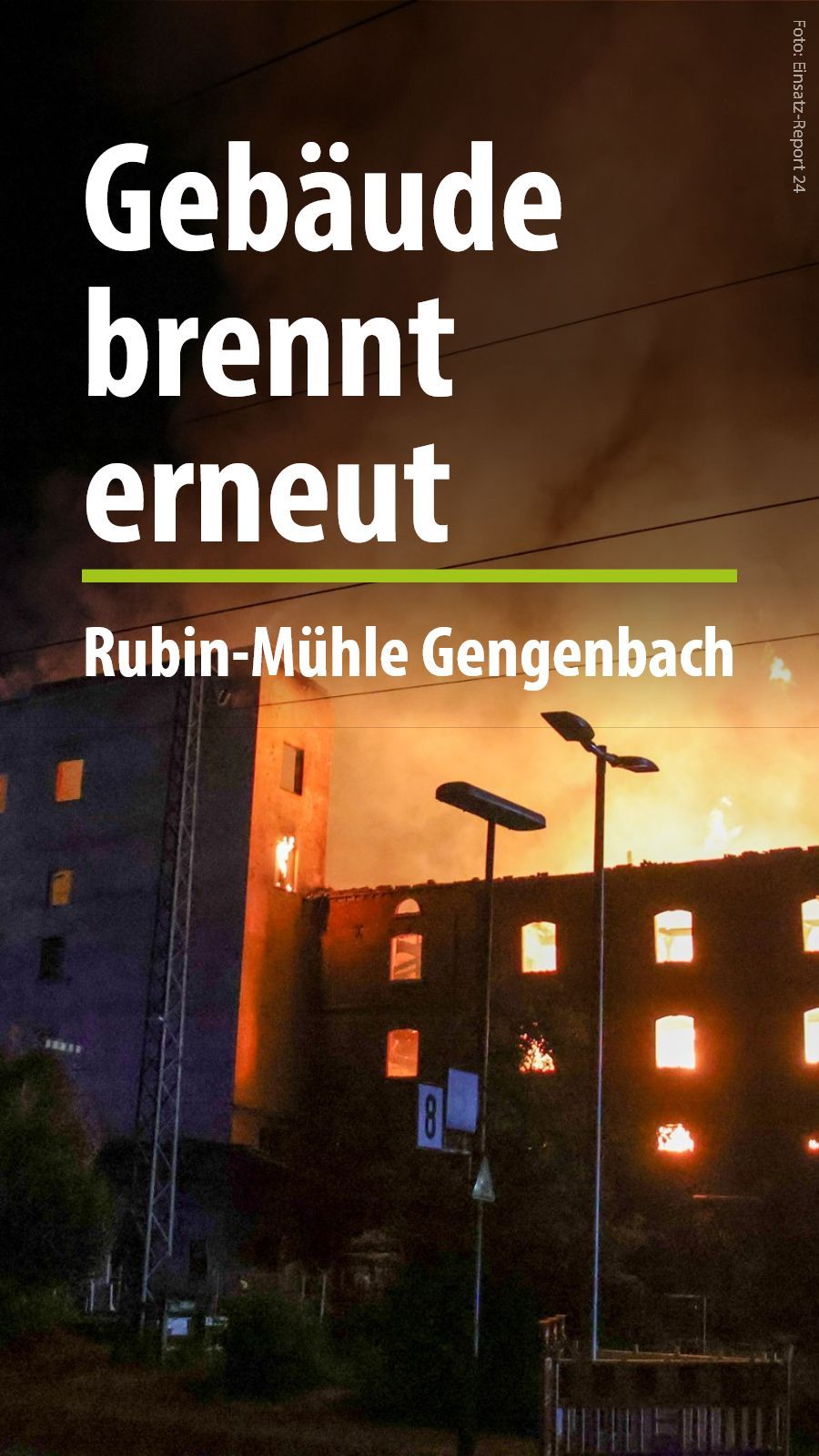Video: Rubin-Mühle in Gengenbach brennt erneut