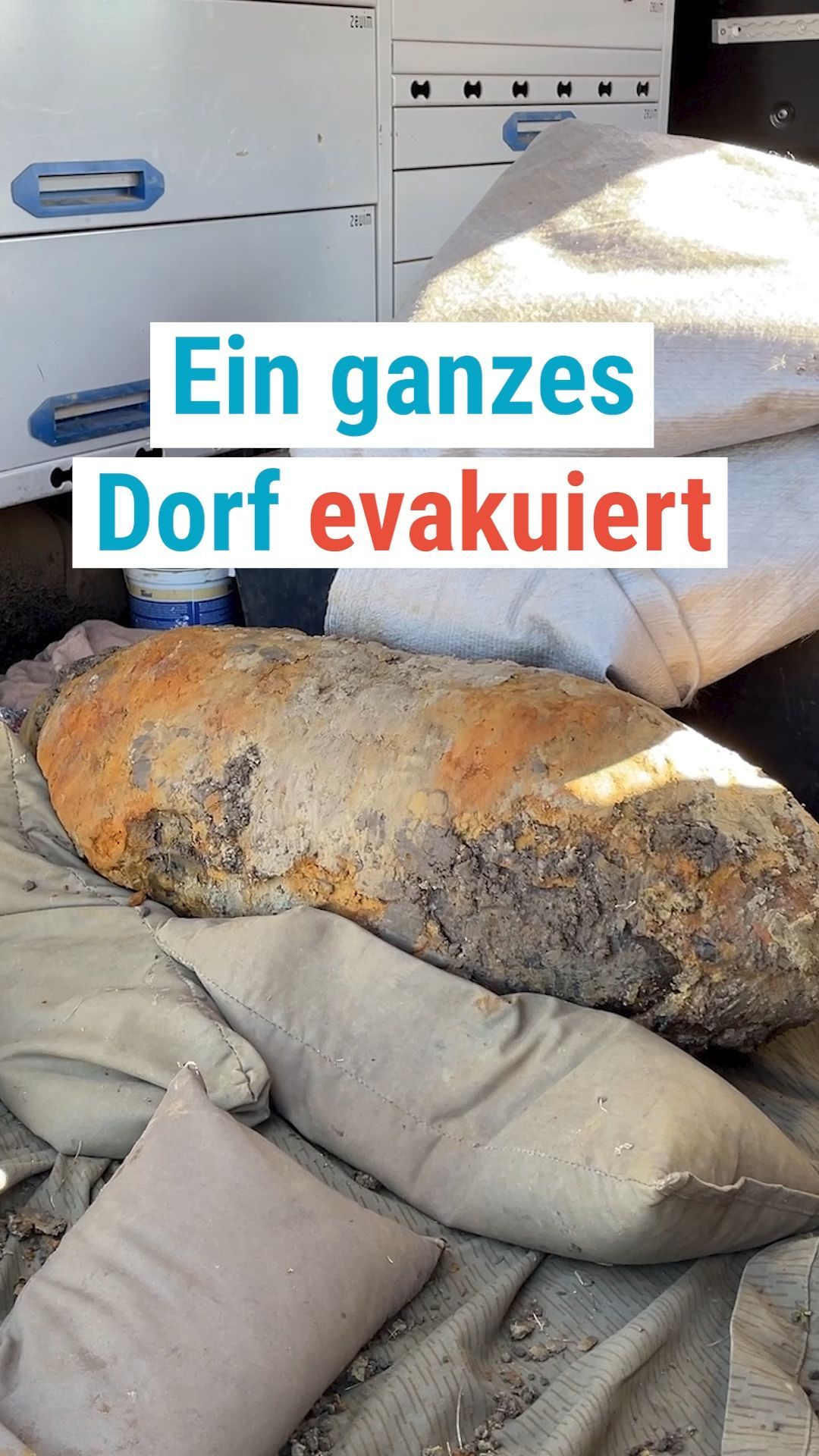 Video: 100-Kilo-Bombe bei Seelow gefunden