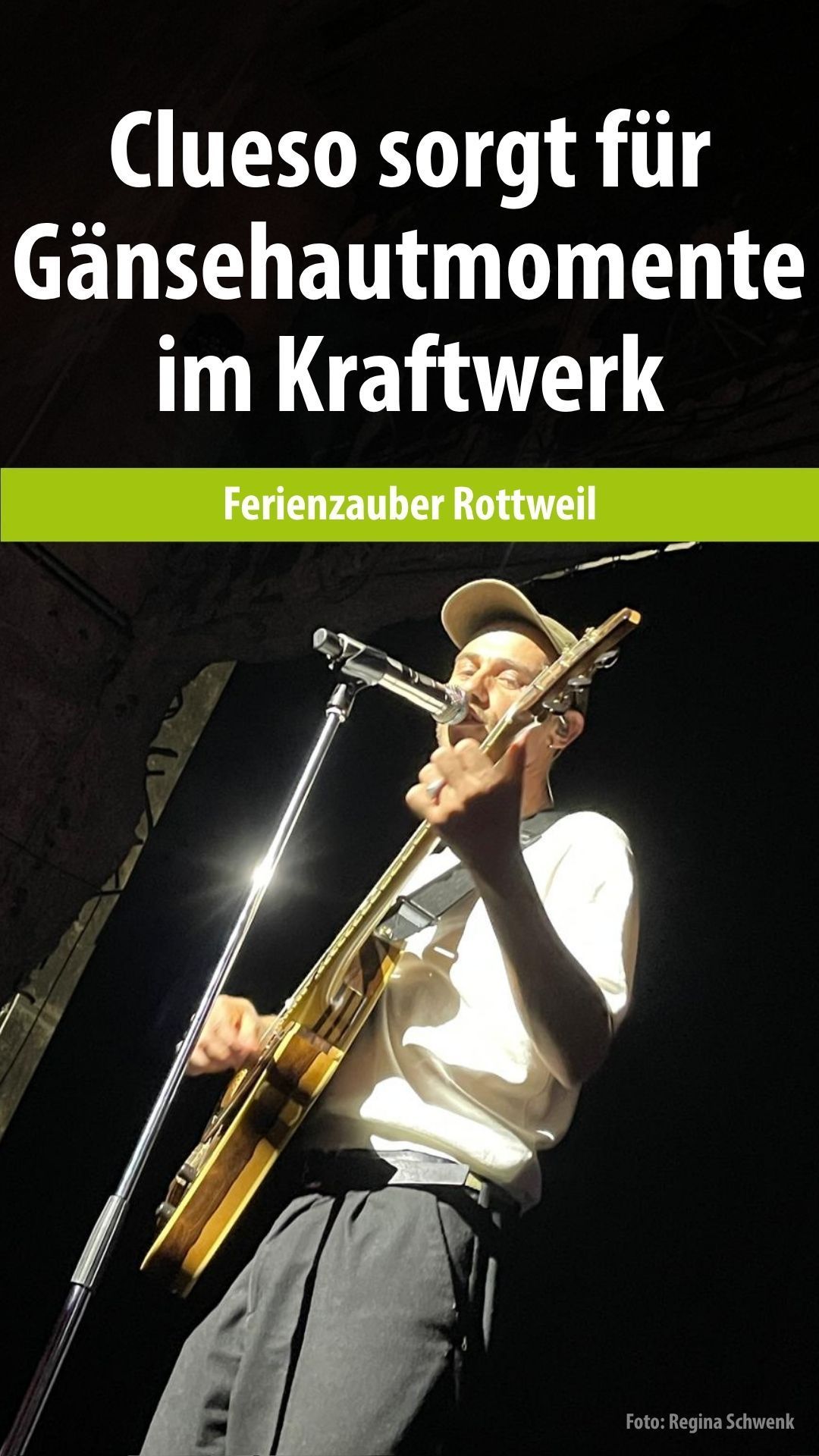 Video: Clueso sorgt für Gänsehautmomente im Kraftwerk Rottweil