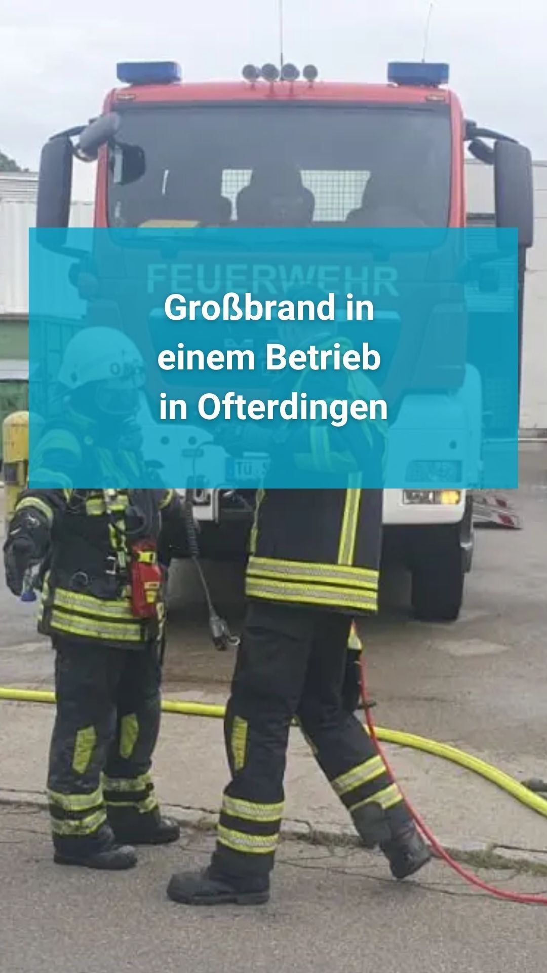 Video: Großbrand in einem Betrieb in Ofterdingen