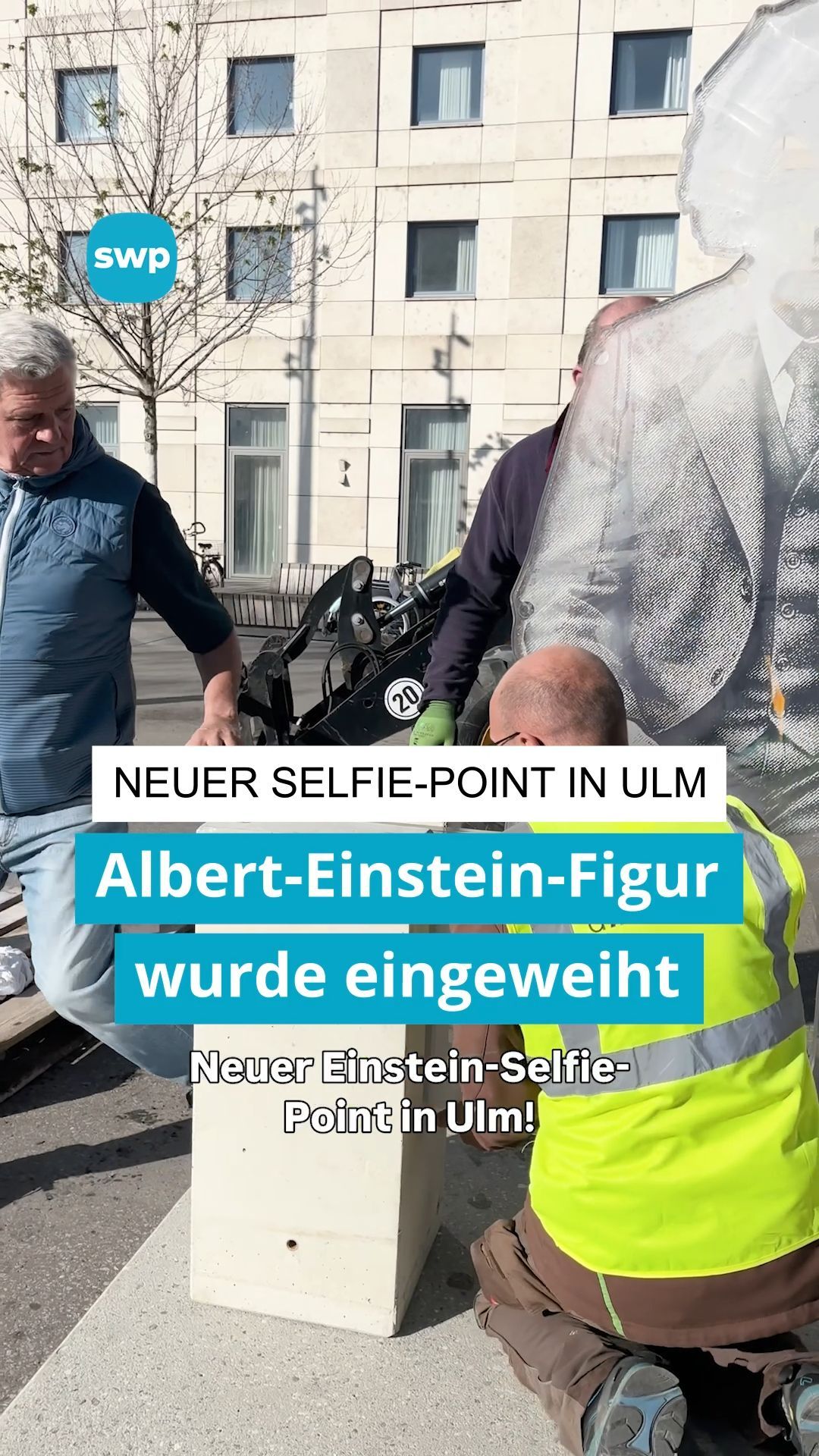 Video: Neuer Albert-Einstein-Selfie-Point in Ulm