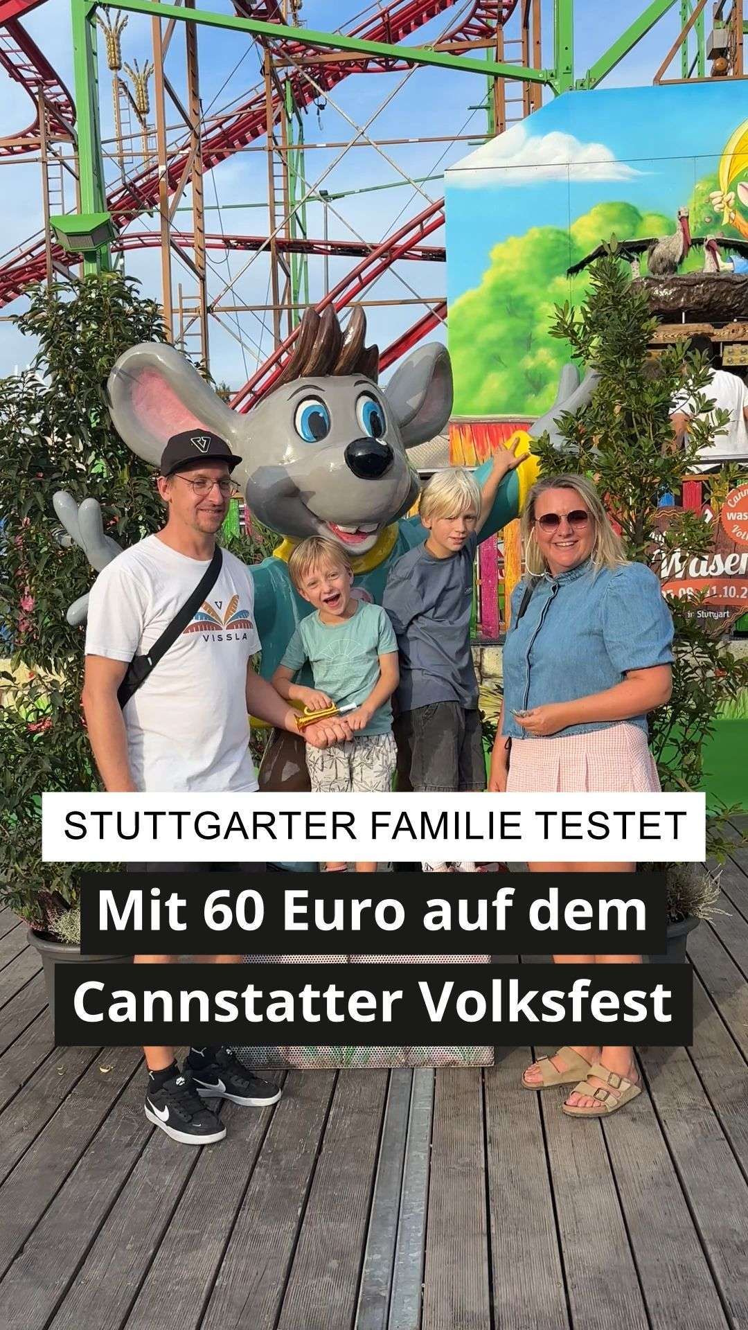 Video: Stuttgarter Familie testet: Mit 60 Euro auf dem Cannstatter Volksfest