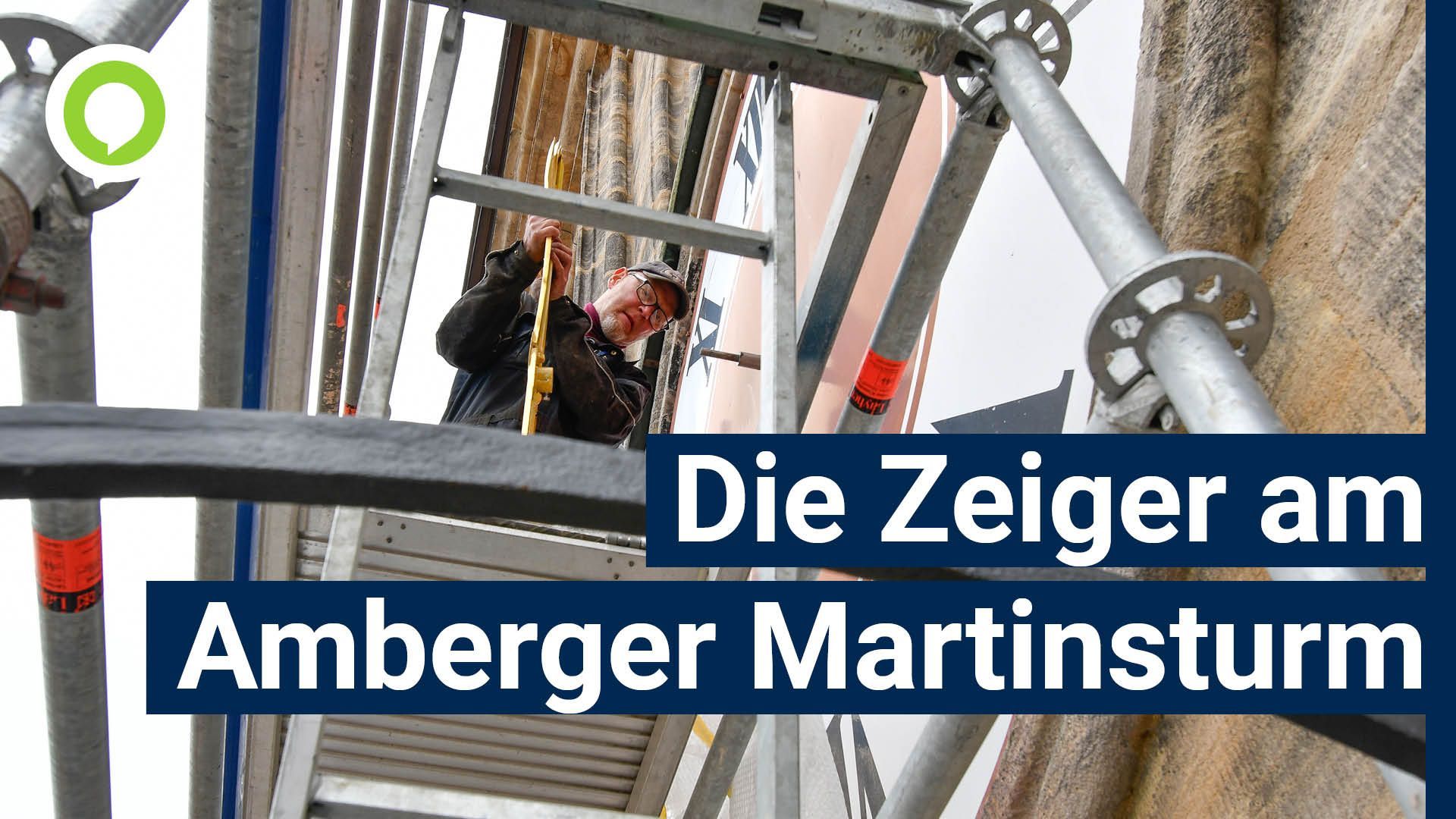Turmuhr der Basilika in Amberg bekommt neue Zeiger