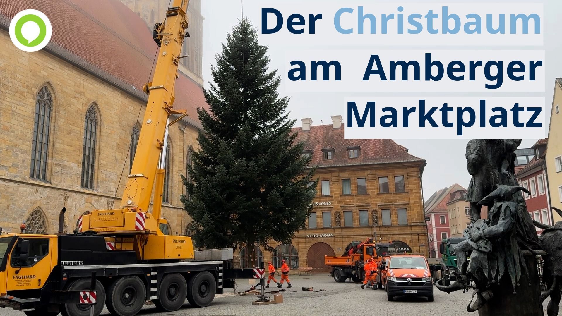 Video: Amberg hat seinen Weihnachtsbaum