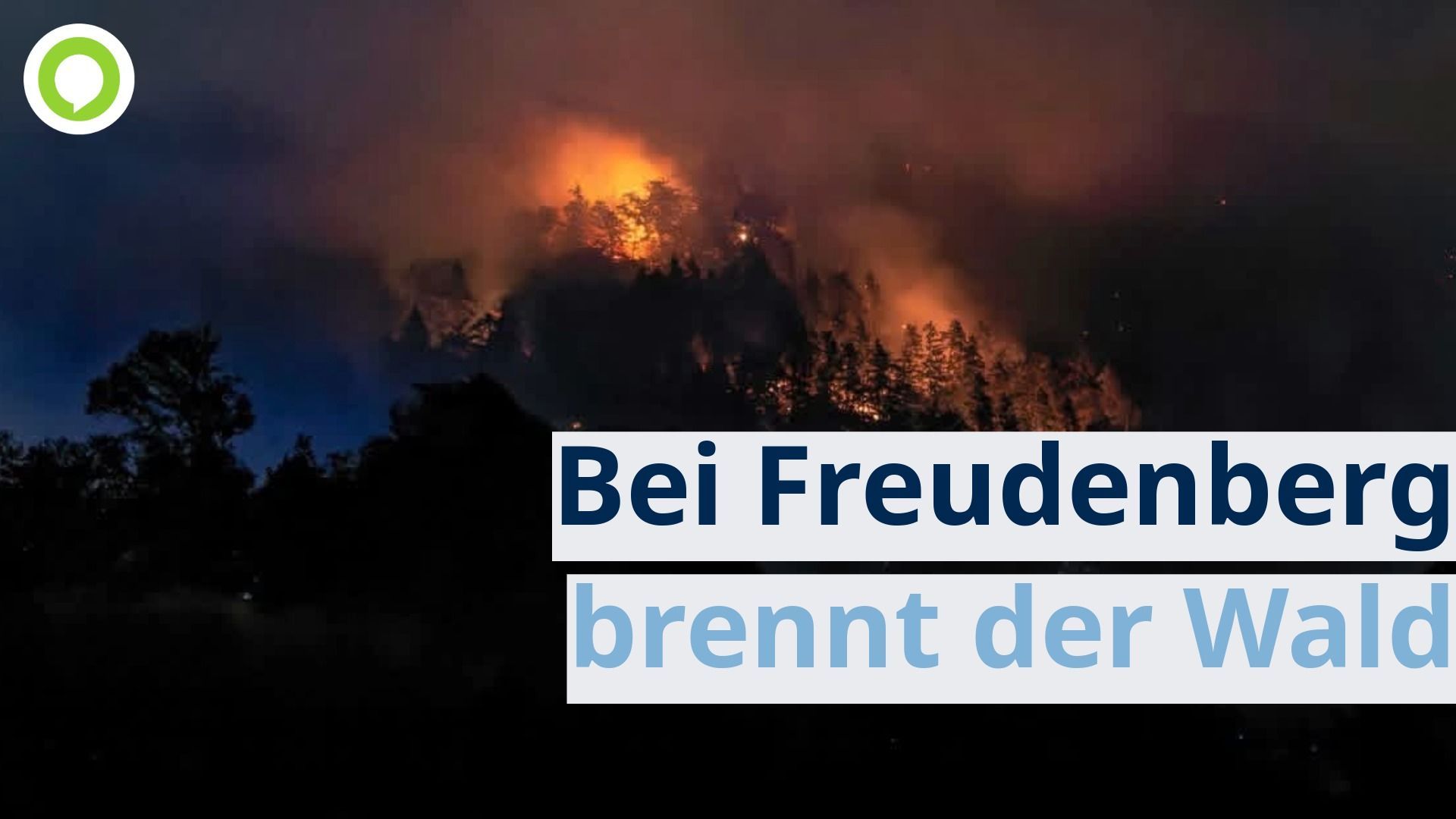 Video: Bei Freudenberg in der Oberpfalz brennt der Wald