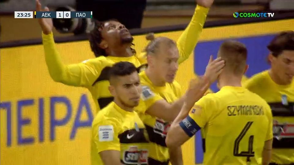 O Λιβάι χτυπάει ξανά για το προβάδισμα της ΑΕΚ (VIDEO)