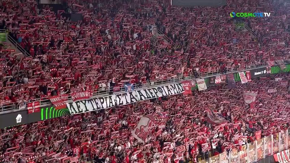 Ολυμπιακός: «Κοκκίνισε» η OPAP Arena – Πάνω από 20.000 ...