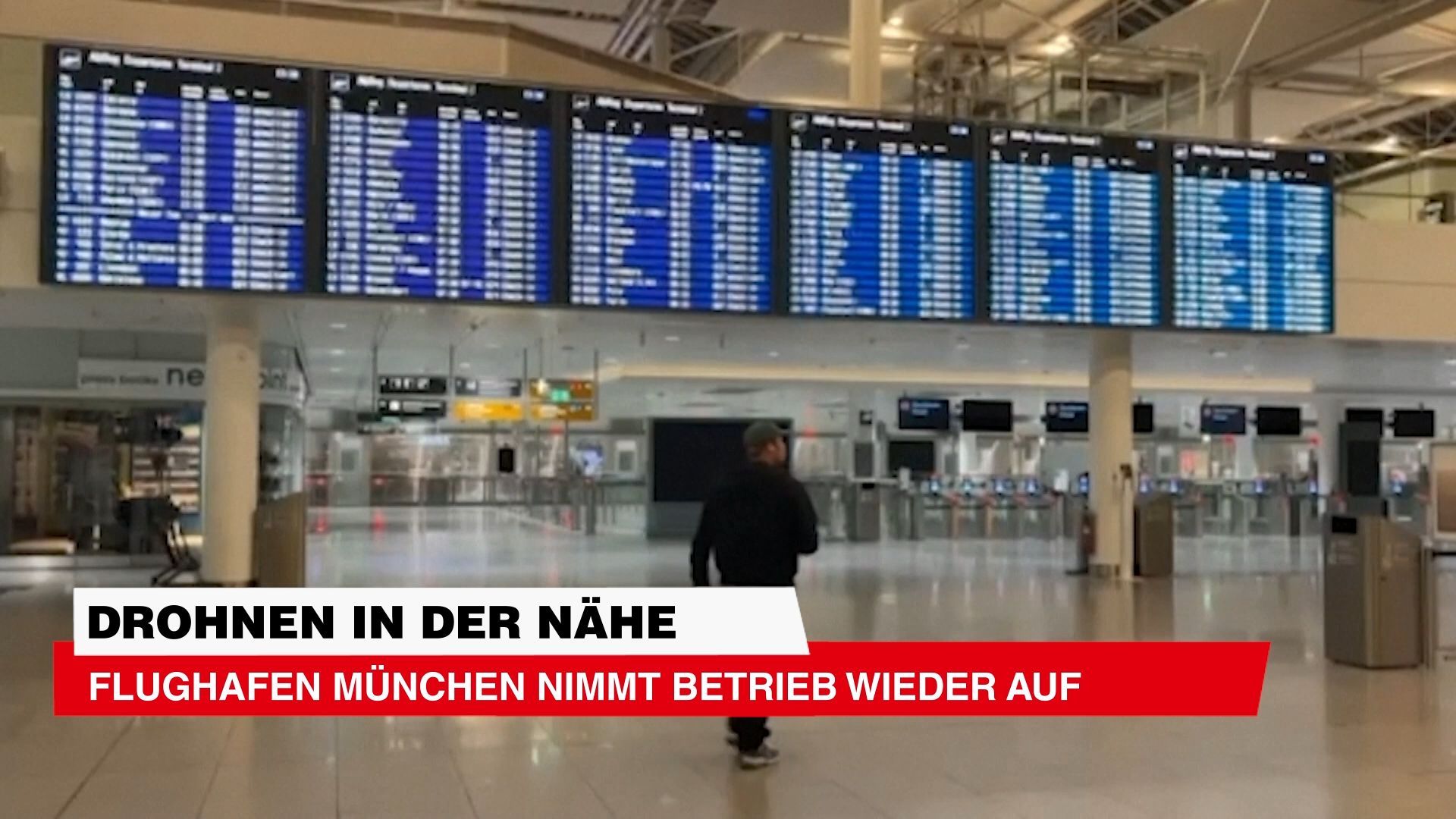 Video: Flughafen München nimmt Betrieb wieder auf