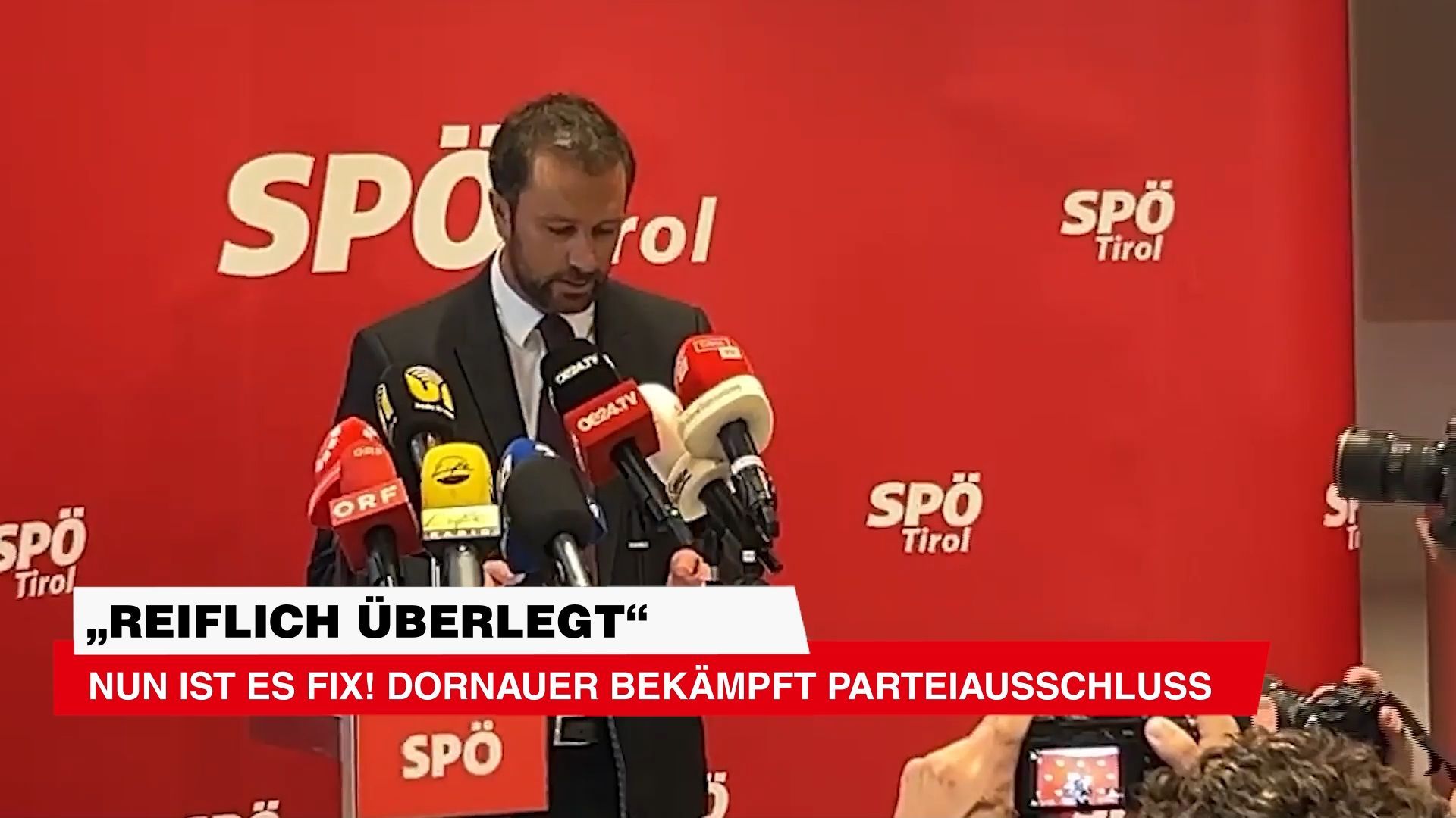 Video: Nun ist es fix! Dornauer bekämpft Parteiausschluss