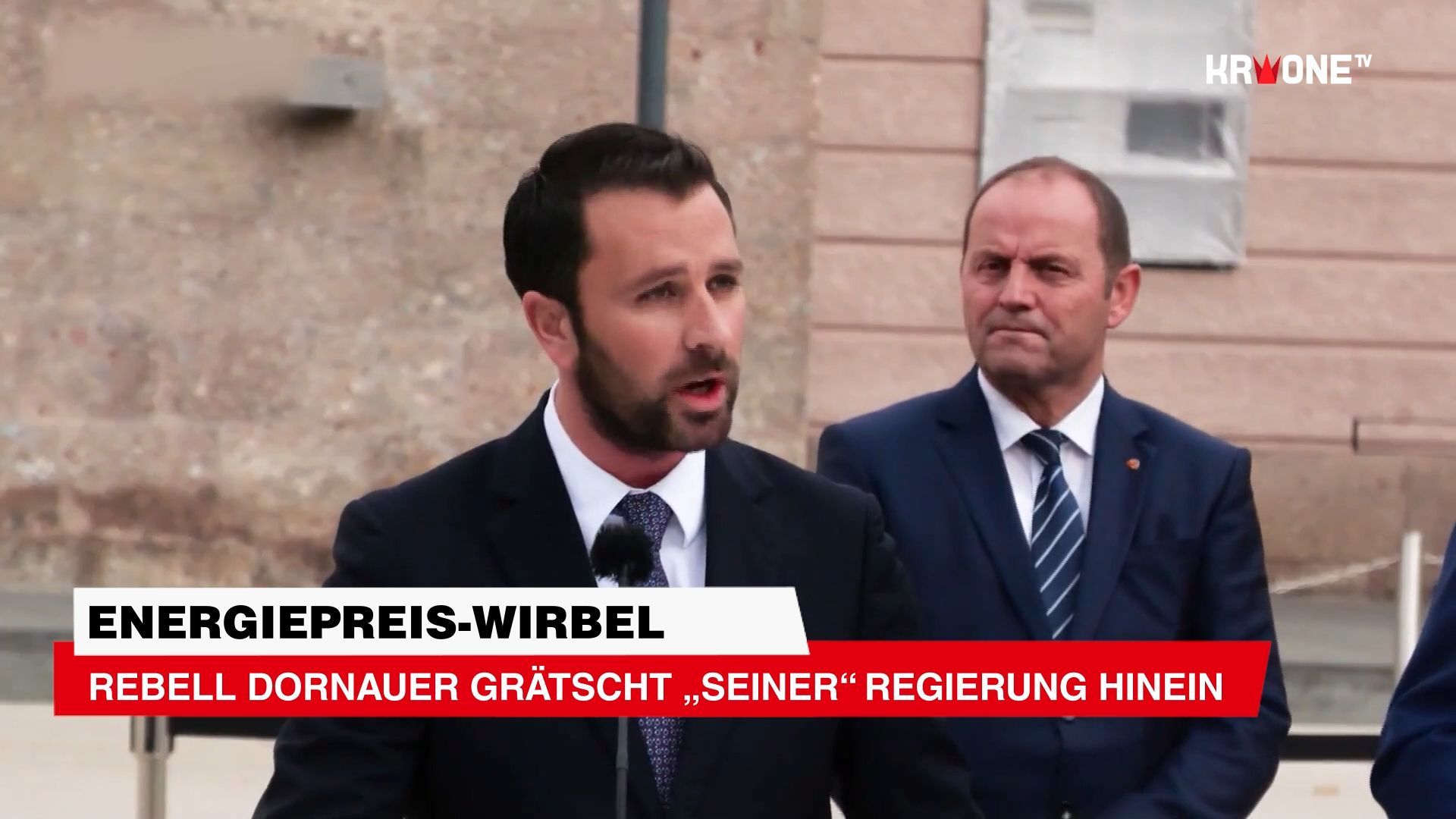Video: Rebell Dornauer grätscht „seiner“ Regierung hinein