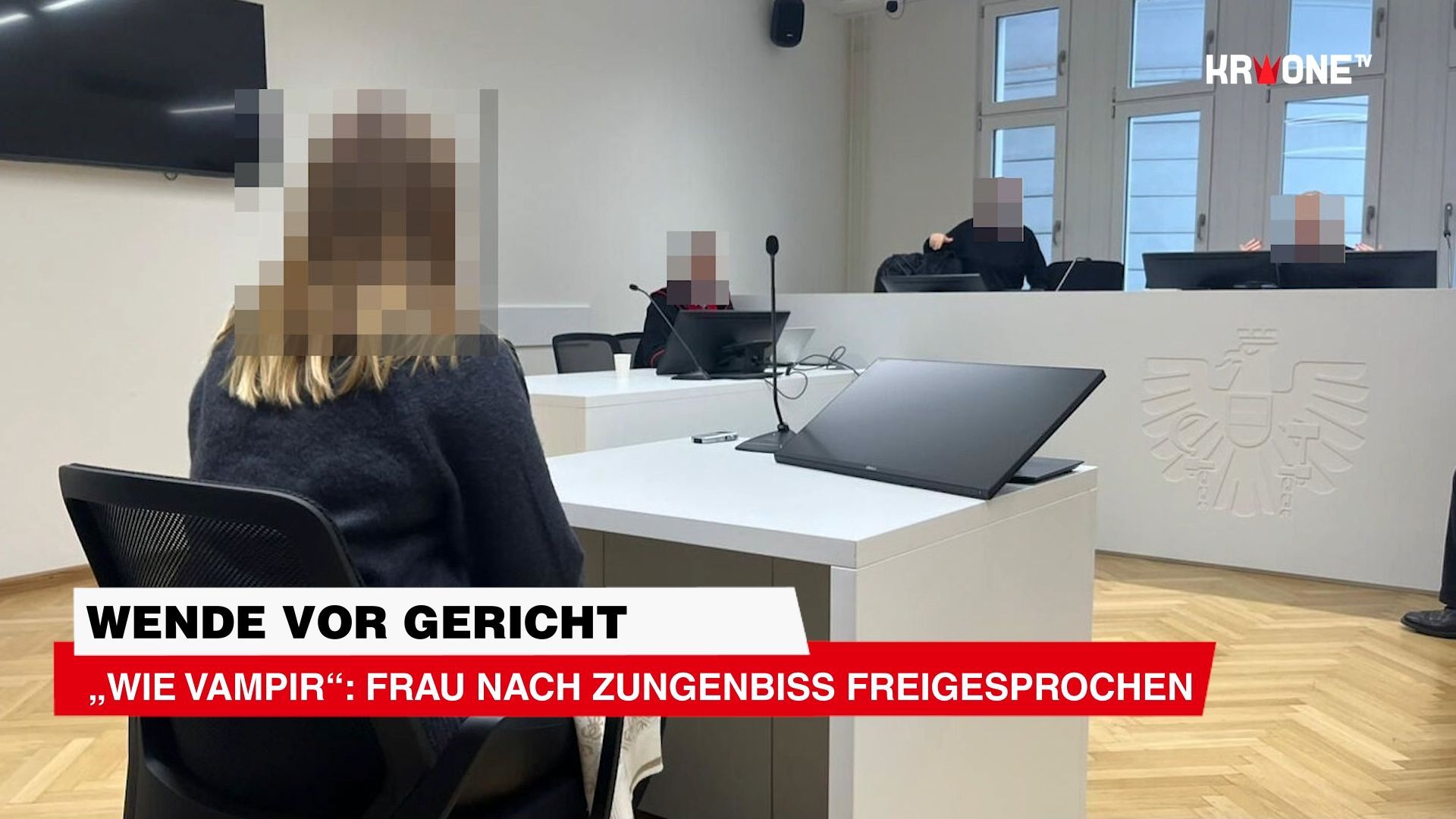 Video: „Wie Vampir“: Frau nach Zungenbiss freigesprochen