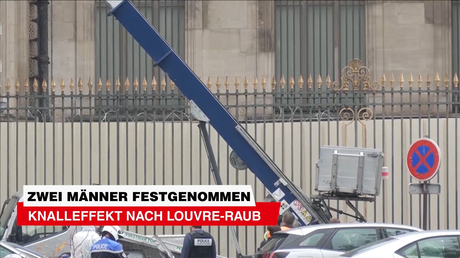 Video: Knalleffekt nach Louvre-Raub: Männer festgenommen