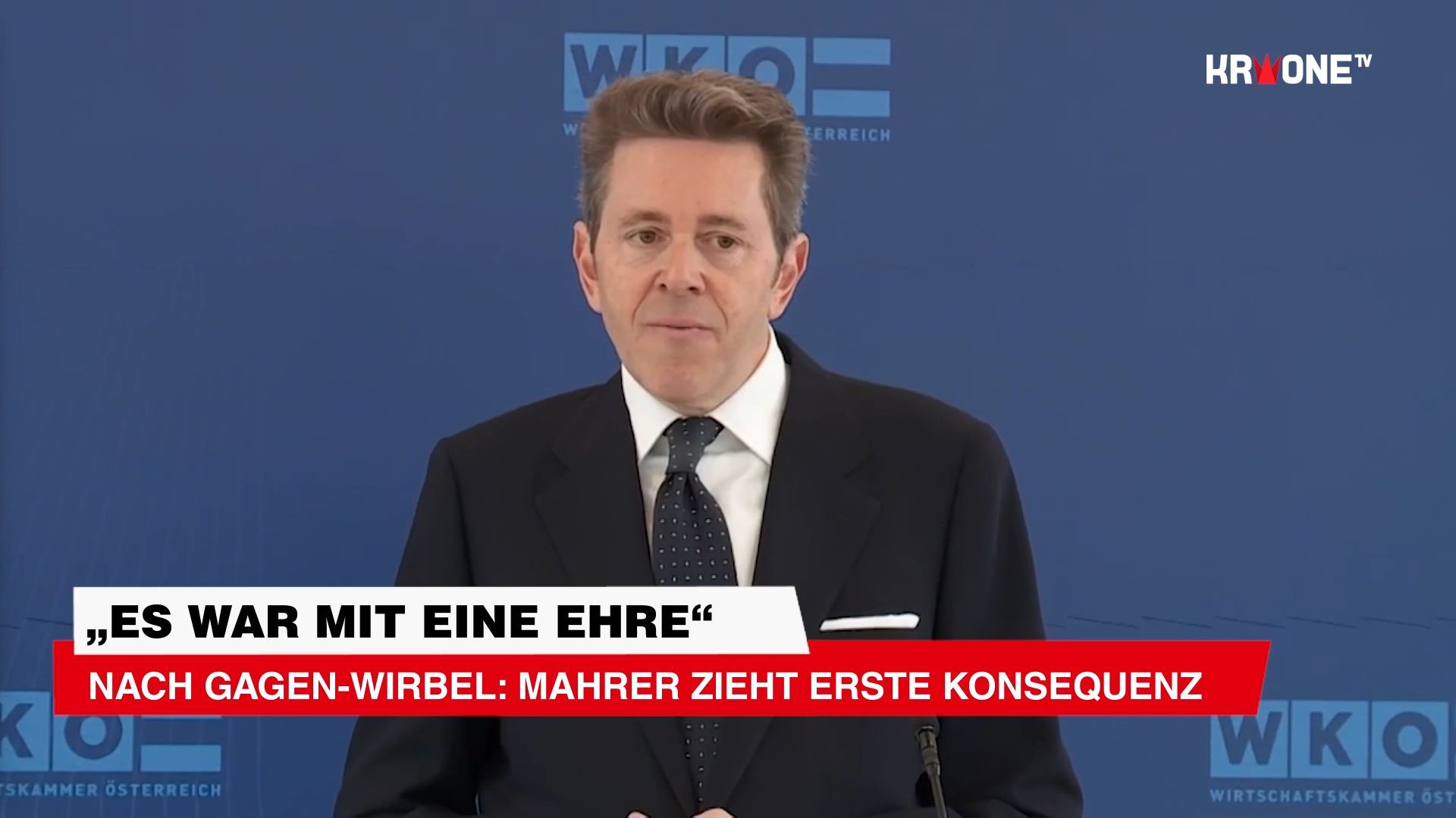 Video: „Es war mir eine Ehre“: Nach Gagen-Wirbel: Mahrer zieht erste Konsequenz