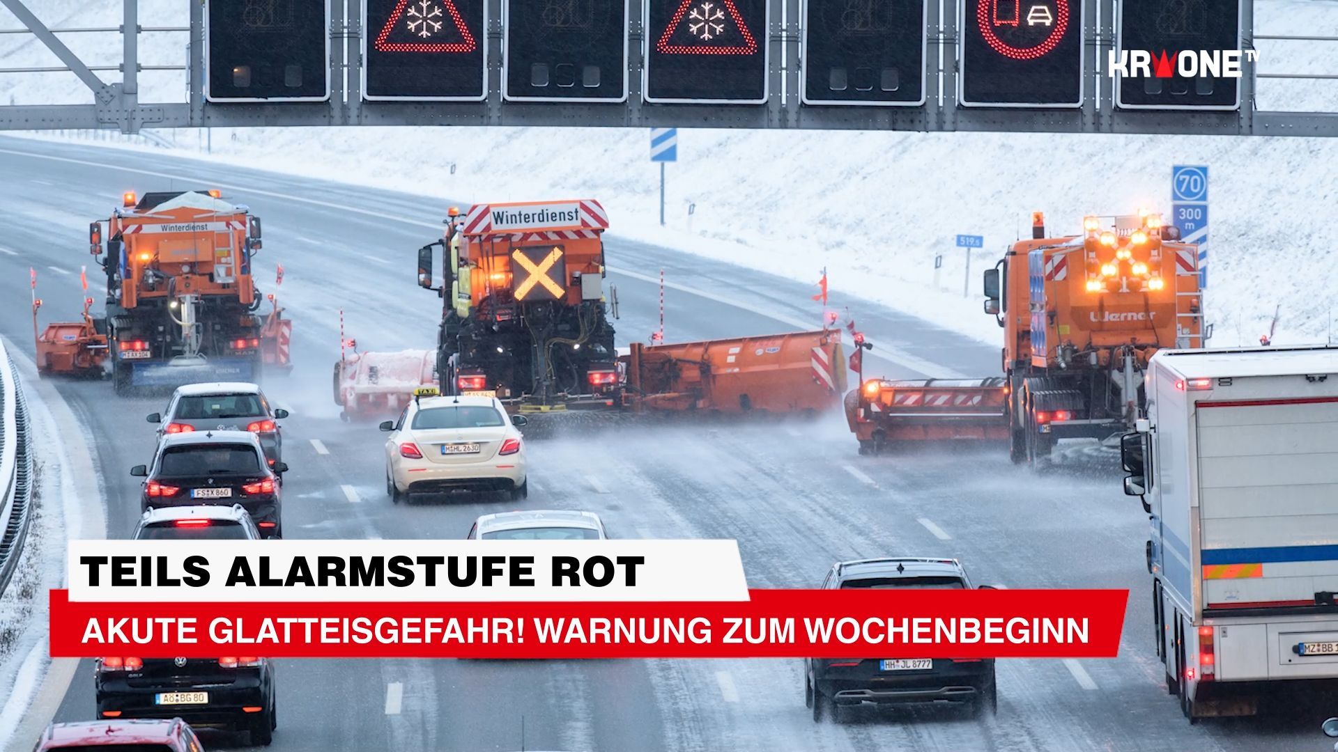 Video: Teils Alarmstufe Rot - Akute Glatteisgefahr! Warnung zum Wochenbeginn