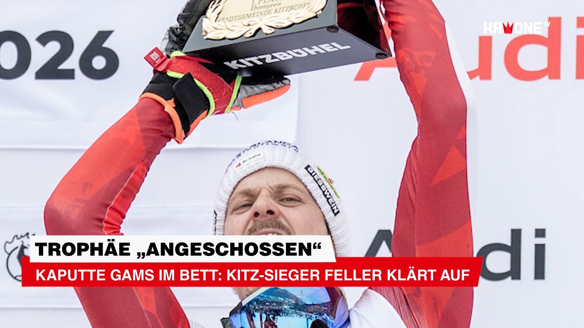 Video: Trophäe „angeschossen“ Kaputte Gams im Bett: Kitz-Sieger Feller klärt auf