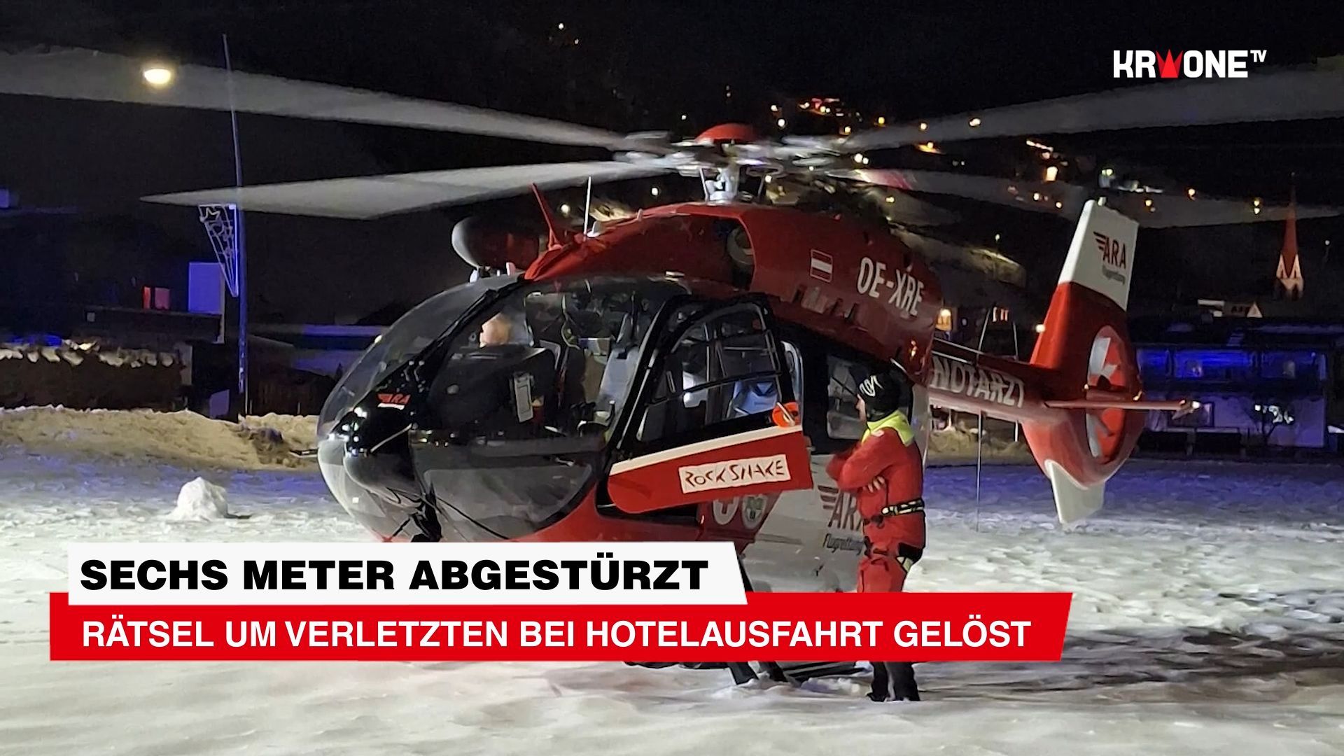Video: Rätsel um Verletzten bei Hotelausfahrt gelöst - Sechs Meter abgestürzt