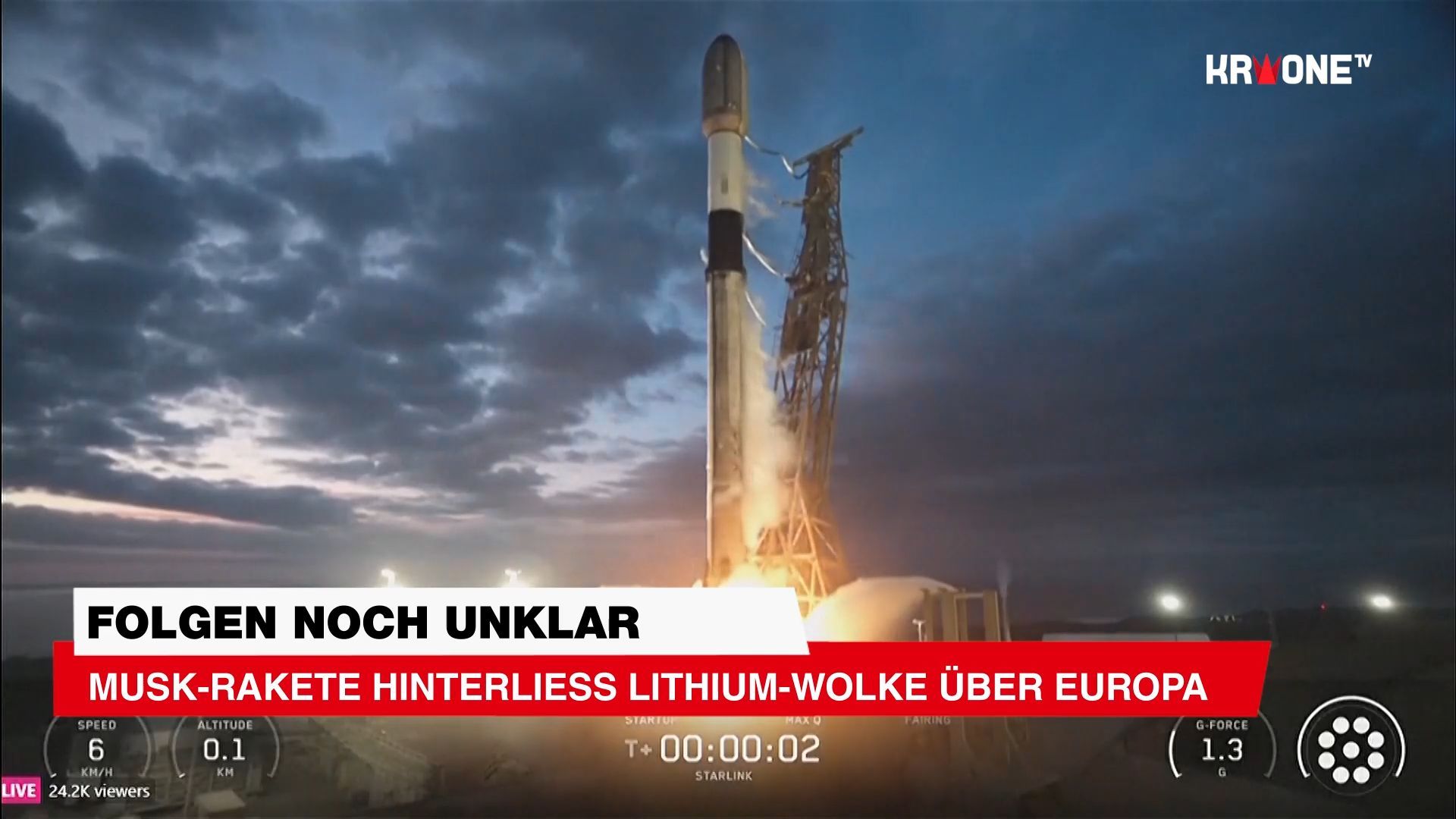 Video: Musk-Rakete hinterließ Lithium-Wolke über Europa und die Folgen sind noch unklar