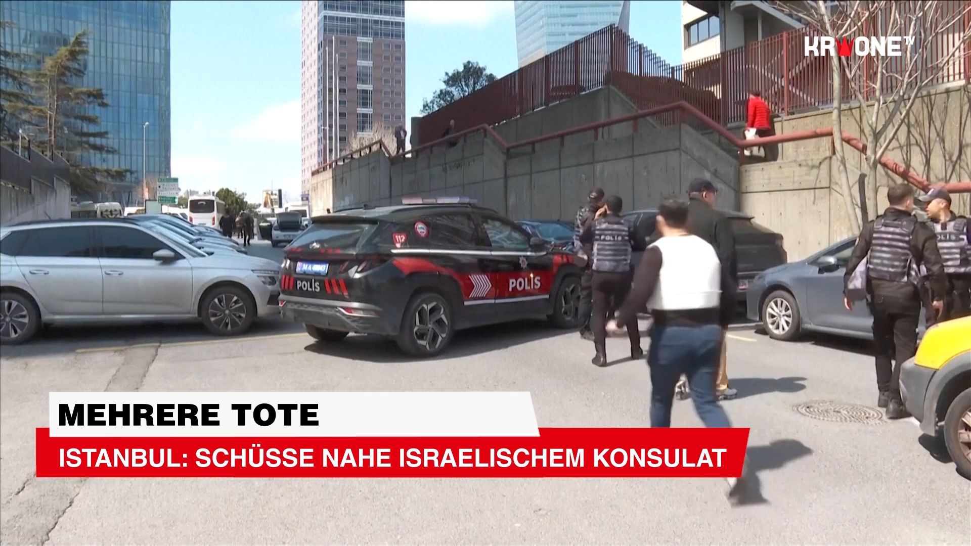 Video: Mehrere Tote ++ Istanbul: Schüsse nahe israelischem Konsulat