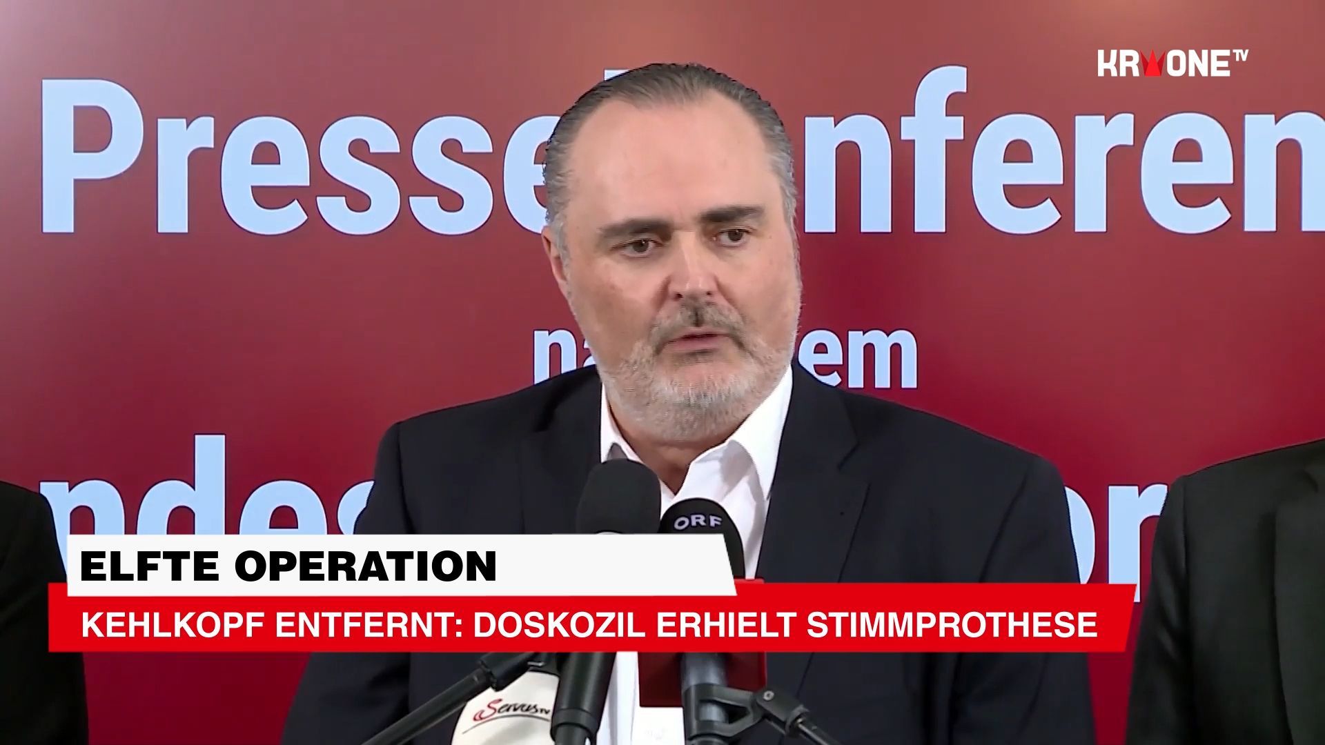 Video: Elfte Operation ++ Kehlkopf entfernt: Doskozil erhielt Stimmprothese